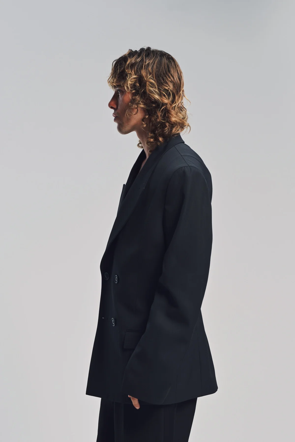 LOUIS GABRIEL NOUCHI | 4-BUTTON DOUBLE BREASTED BLAZER - Image 3