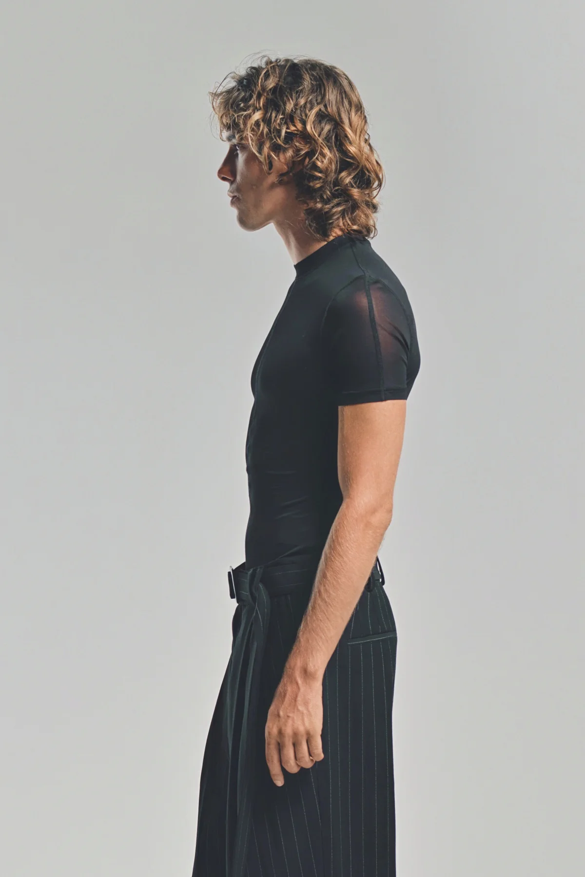 LOUIS GABRIEL NOUCHI | MESH SHORT SLEEVE T-SHIRT - Image 3