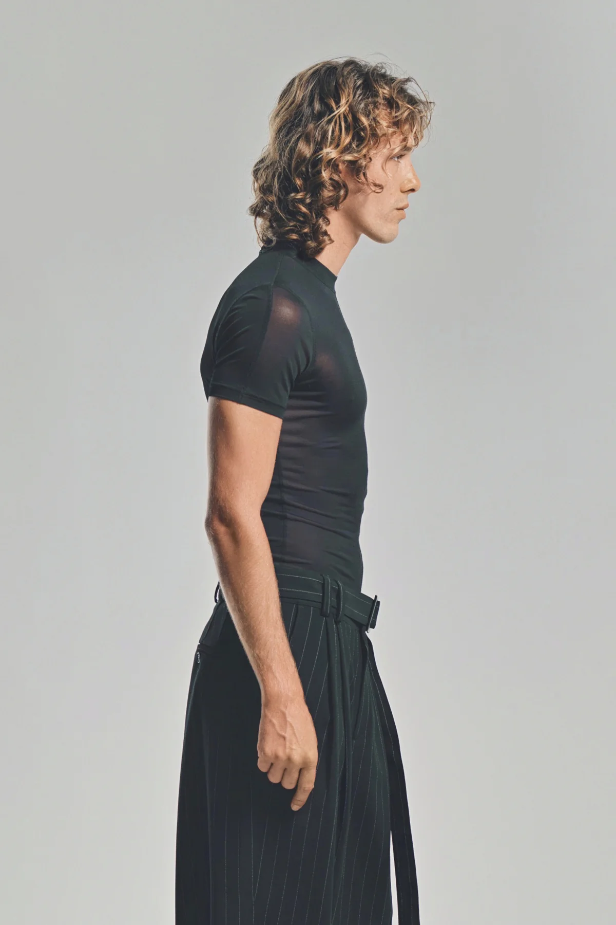LOUIS GABRIEL NOUCHI | MESH SHORT SLEEVE T-SHIRT - Image 5