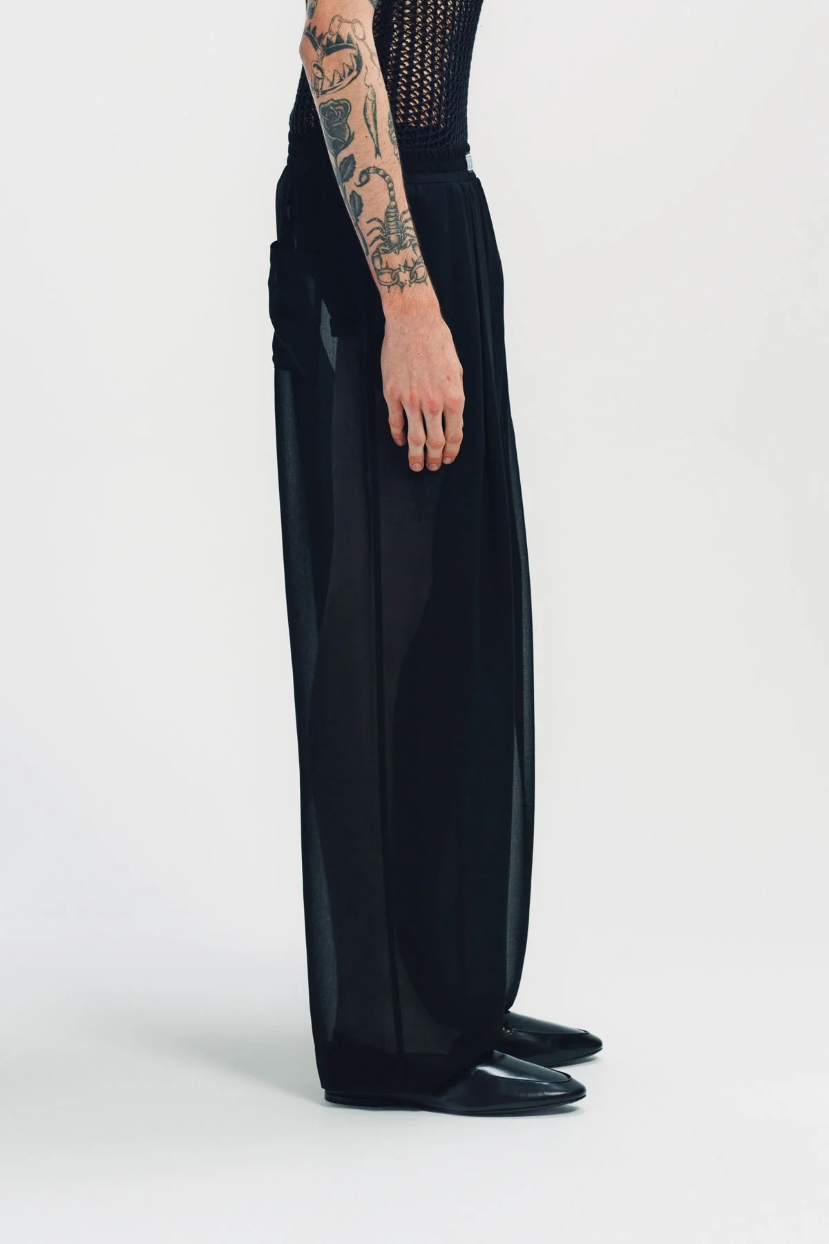 LOUIS GABRIEL NOUCHI | NET STITCH KNITTED TANK TOP - Image 5