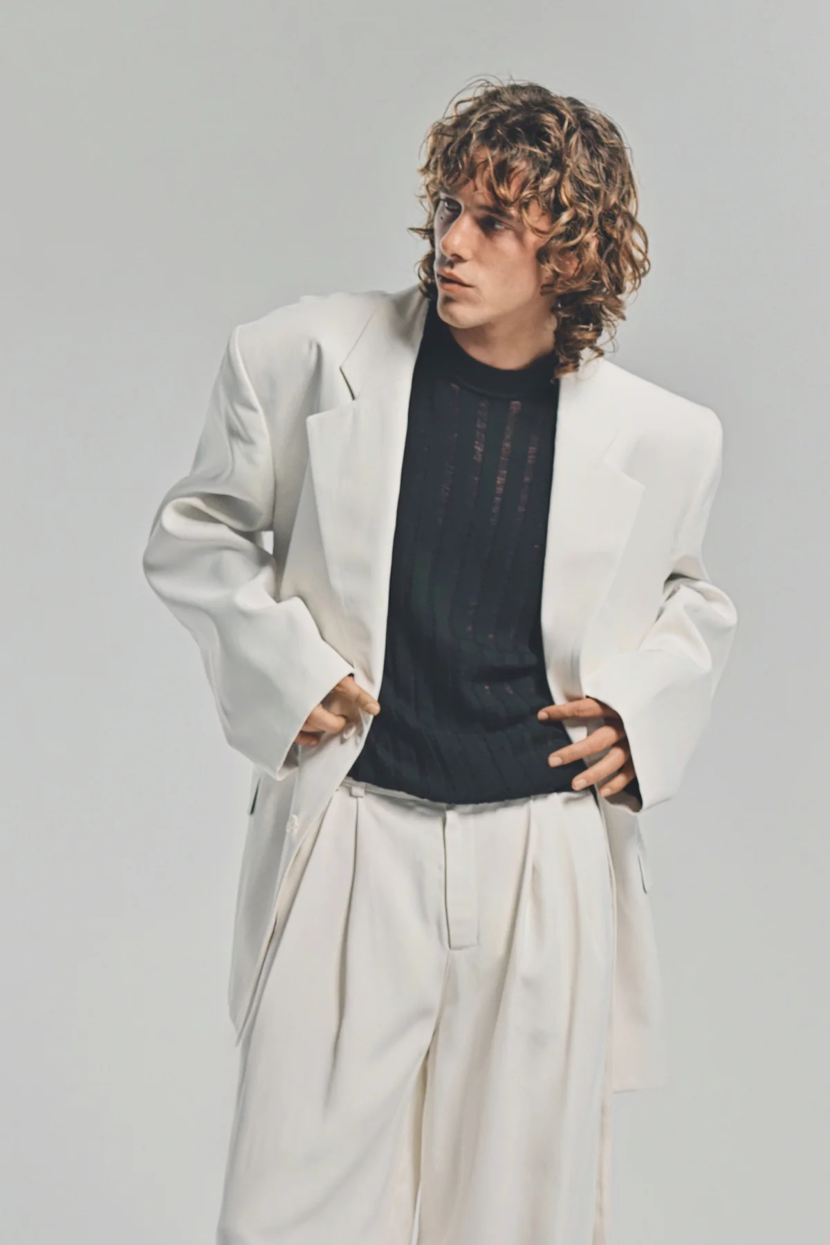 LOUIS GABRIEL NOUCHI | RIBBED SLEEVELESS SWEATER VEST - Image 5