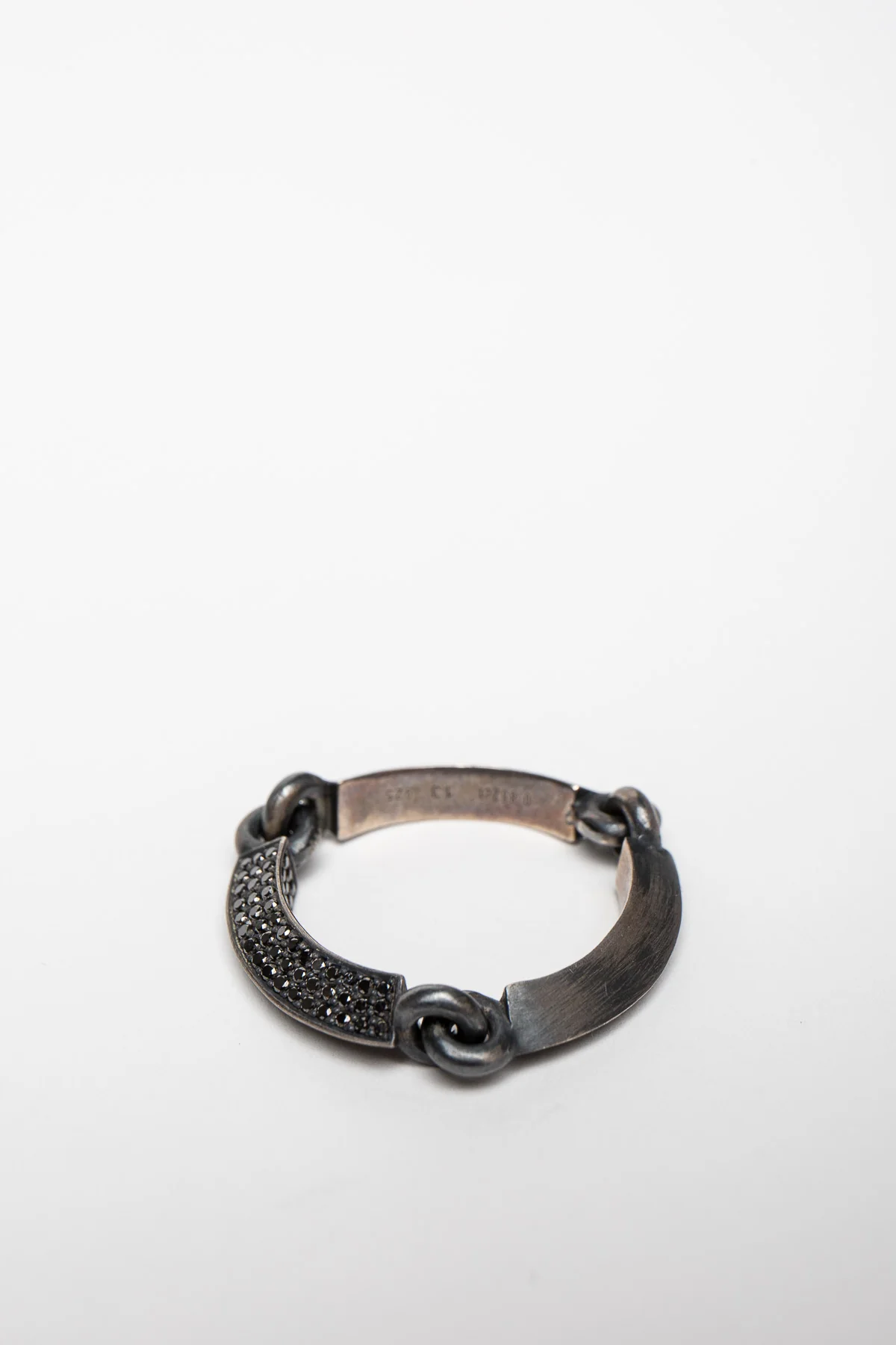 MAOR | TILTED AXIS BLACK DIAMOND RING - Image 3