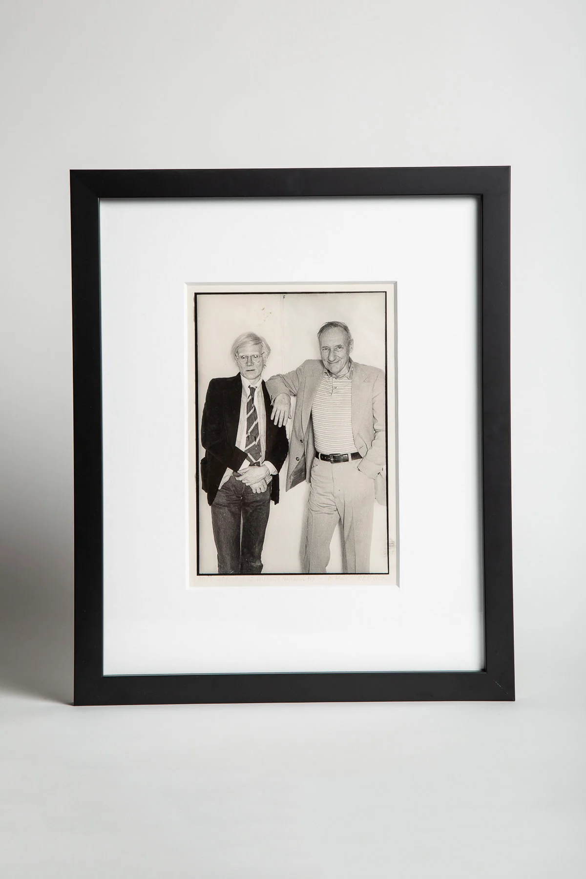 MARCIA RESNICK | SIGNED WARHOL & BURROUGHS PHOTO, FRAMED