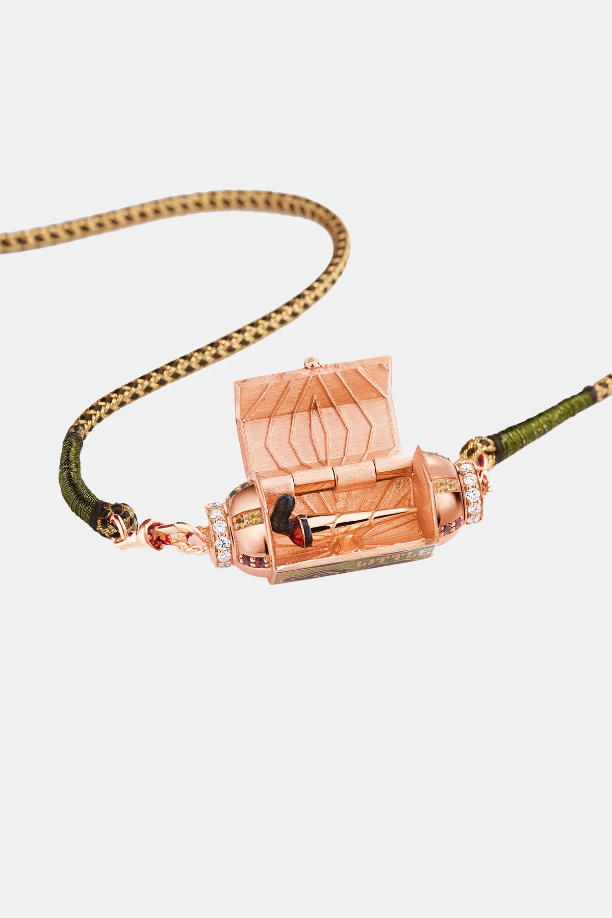 MARIE LICHTENBERG | 18K ROSE GOLD BLUNT BOX NECKLACE - Image 3