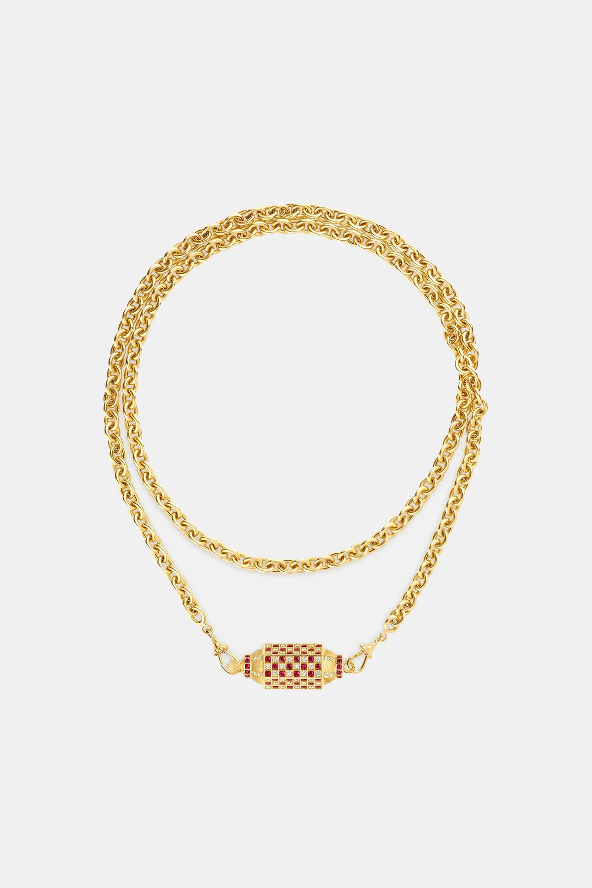 MARIE LICHTENBERG | CHECK RUBY LOCKET ON ROSA CLASSIC CHAIN