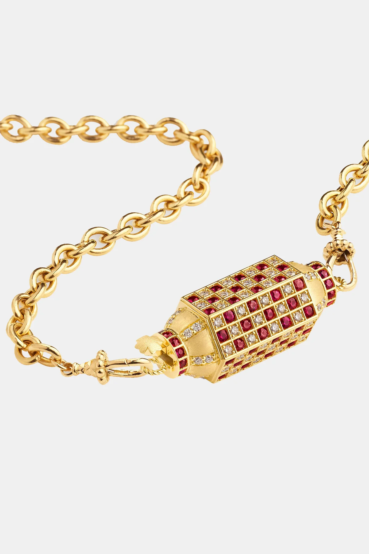 MARIE LICHTENBERG | CHECK RUBY LOCKET ON ROSA CLASSIC CHAIN - Image 2