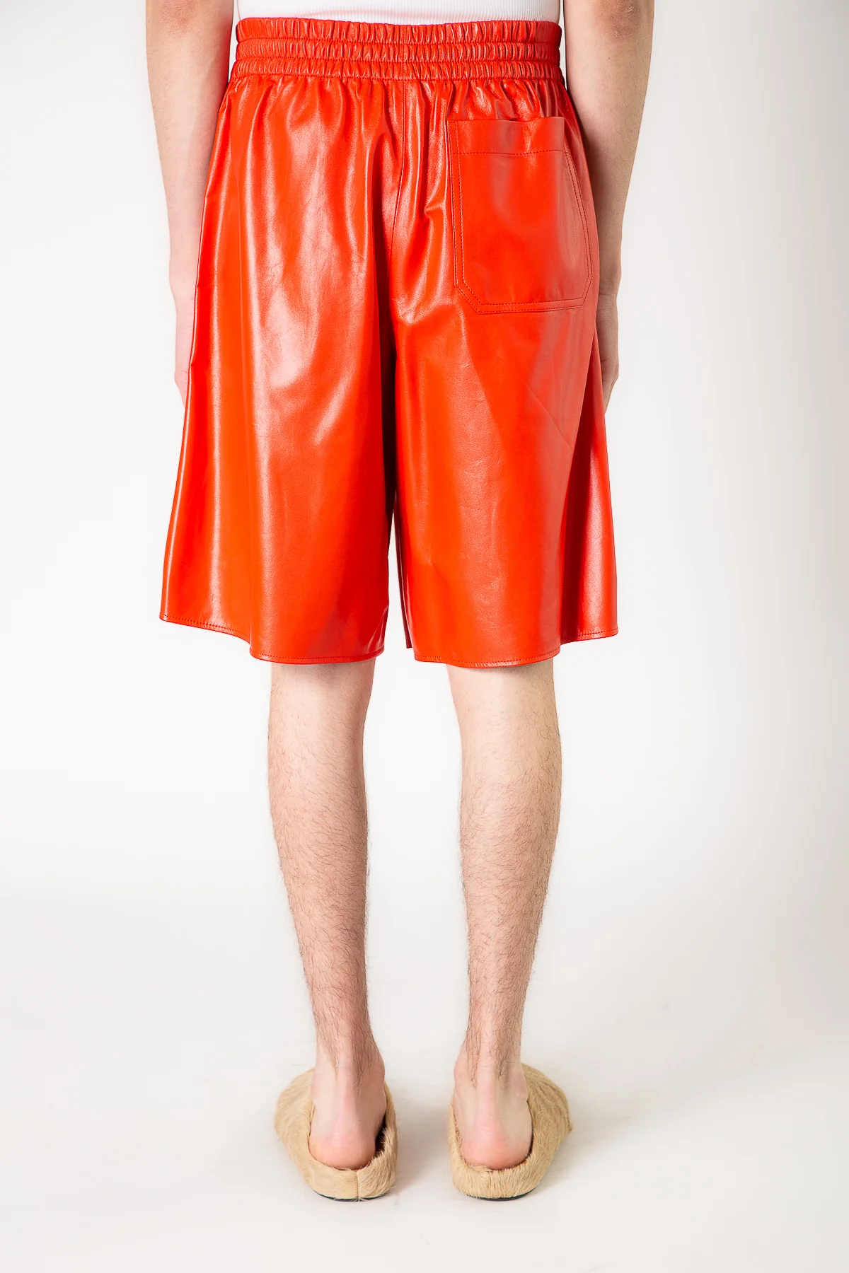 MARNI | LEATHER SHORTS - Image 4
