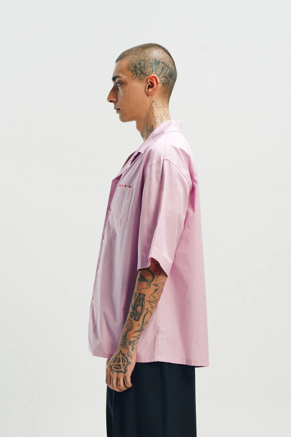 MARNI | POPLIN SHORT SLEEVE BOWLING SHIRT - Image 3