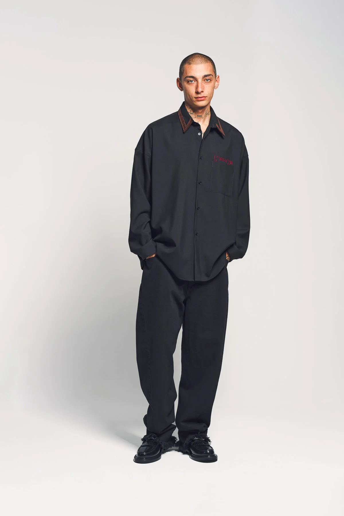 MARNI | TROPICAL WOOL LONG SLEEVE SHIRT