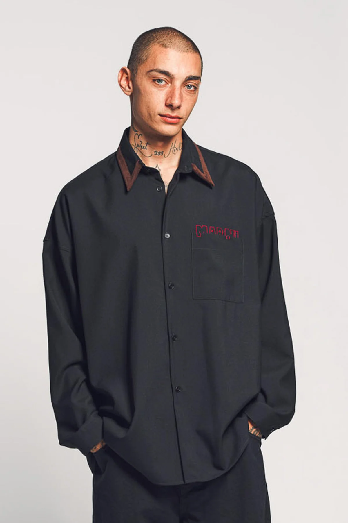 MARNI | TROPICAL WOOL LONG SLEEVE SHIRT - Image 4