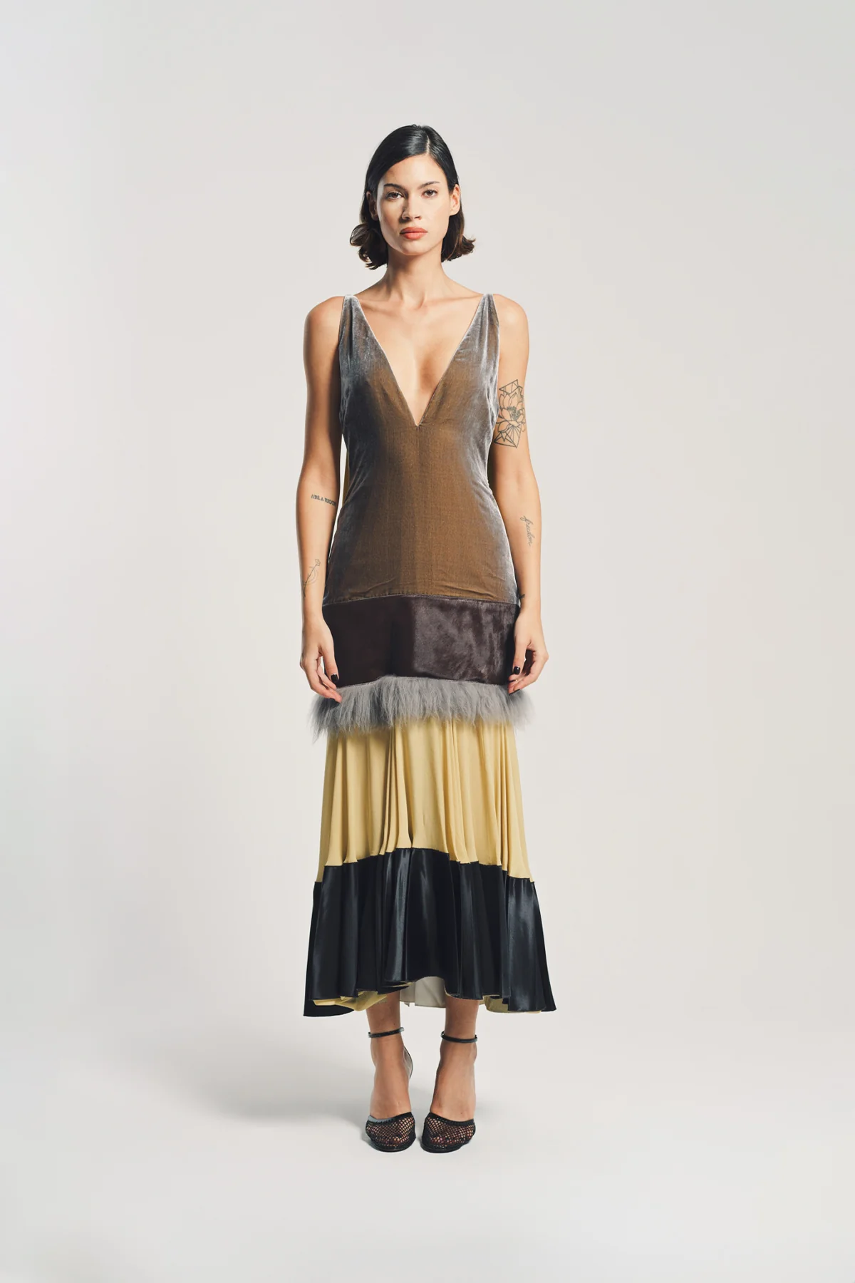 MARNI | VELVET LAYERED DRESS
