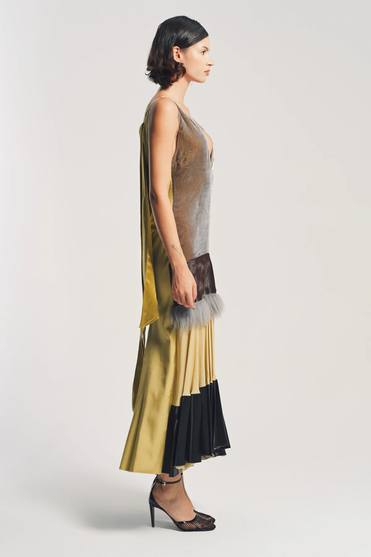 MARNI | VELVET LAYERED DRESS - Image 4