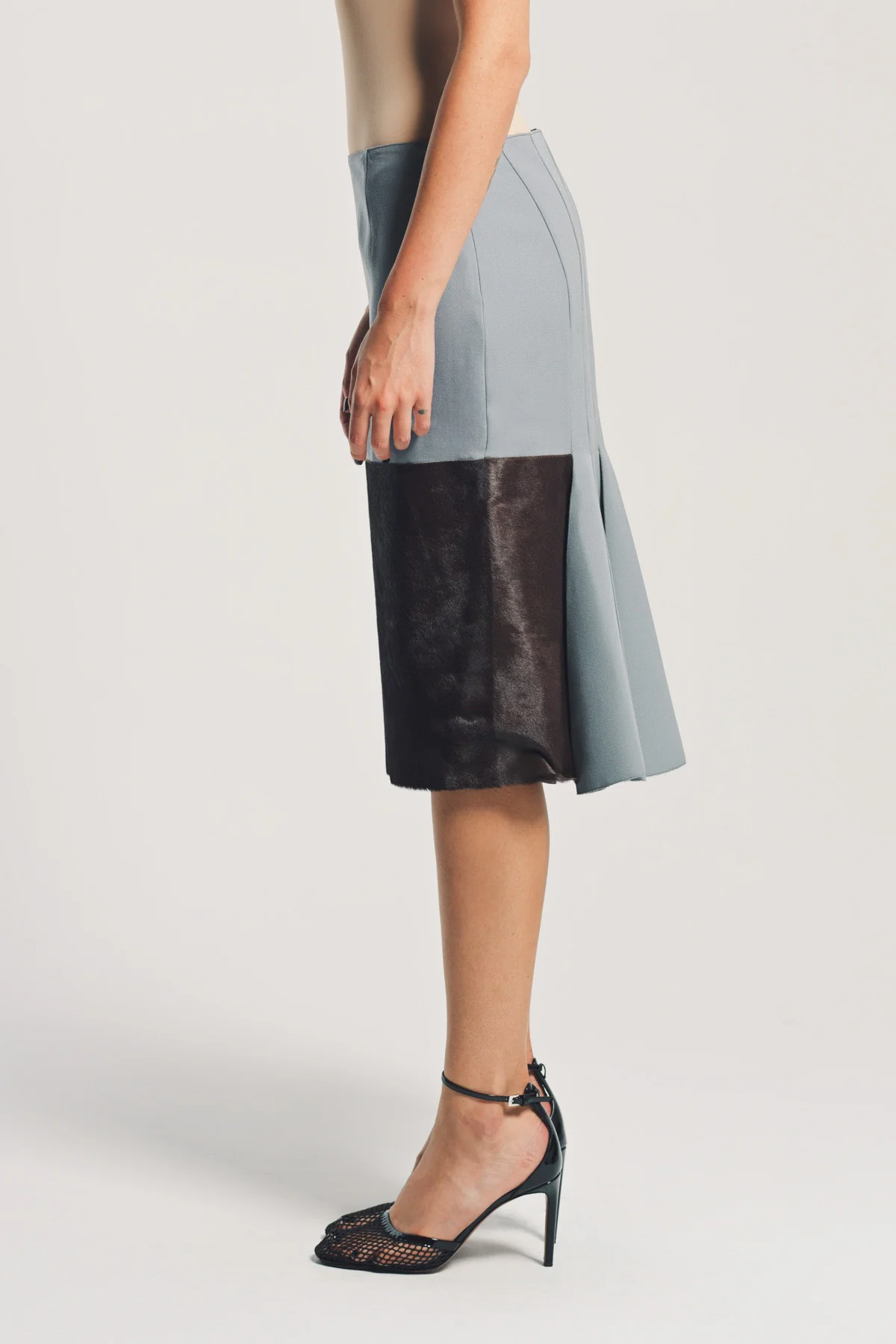 MARNI | WOOL AND PONY HAIR SKIRT - Image 3