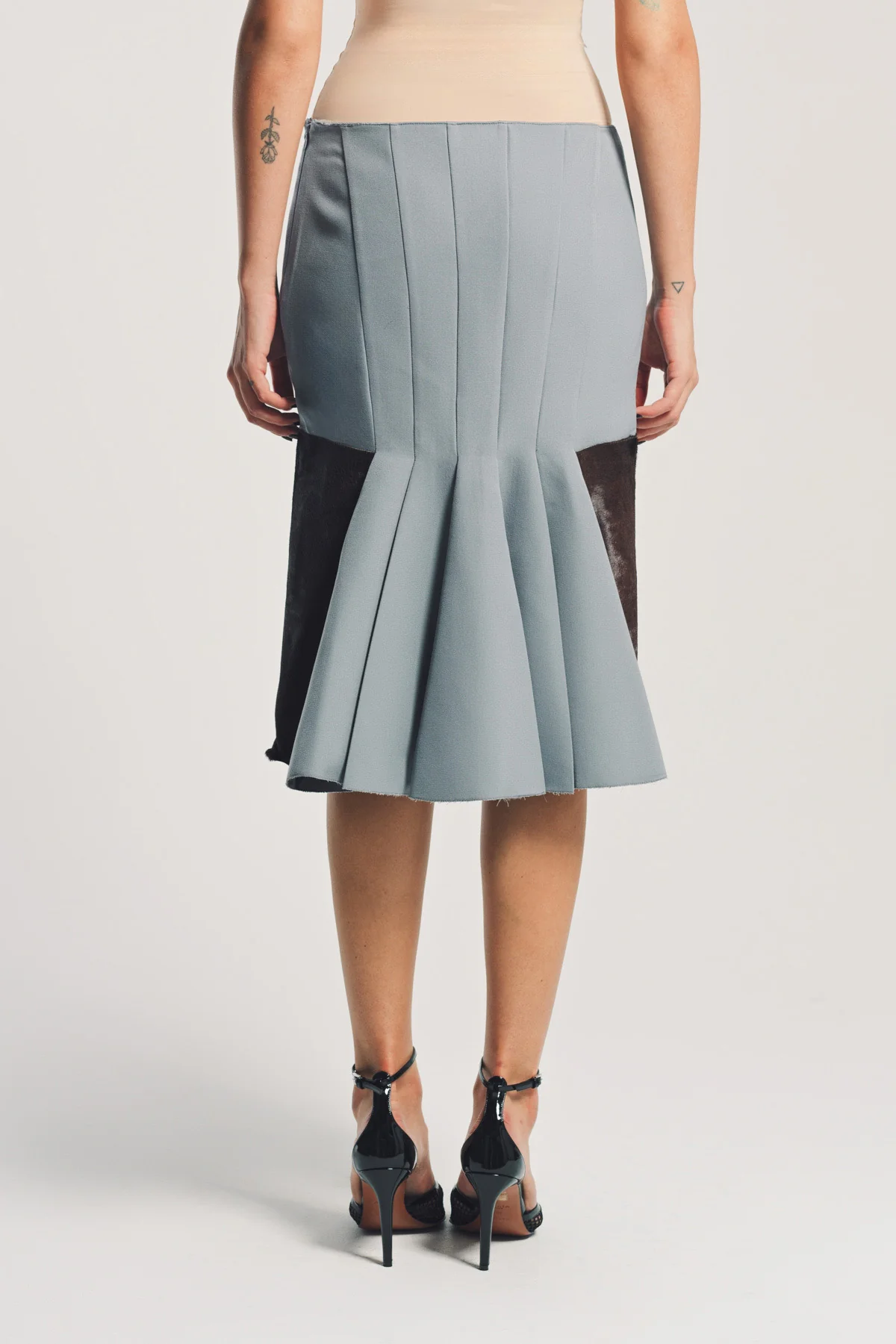 MARNI | WOOL AND PONY HAIR SKIRT - Image 4