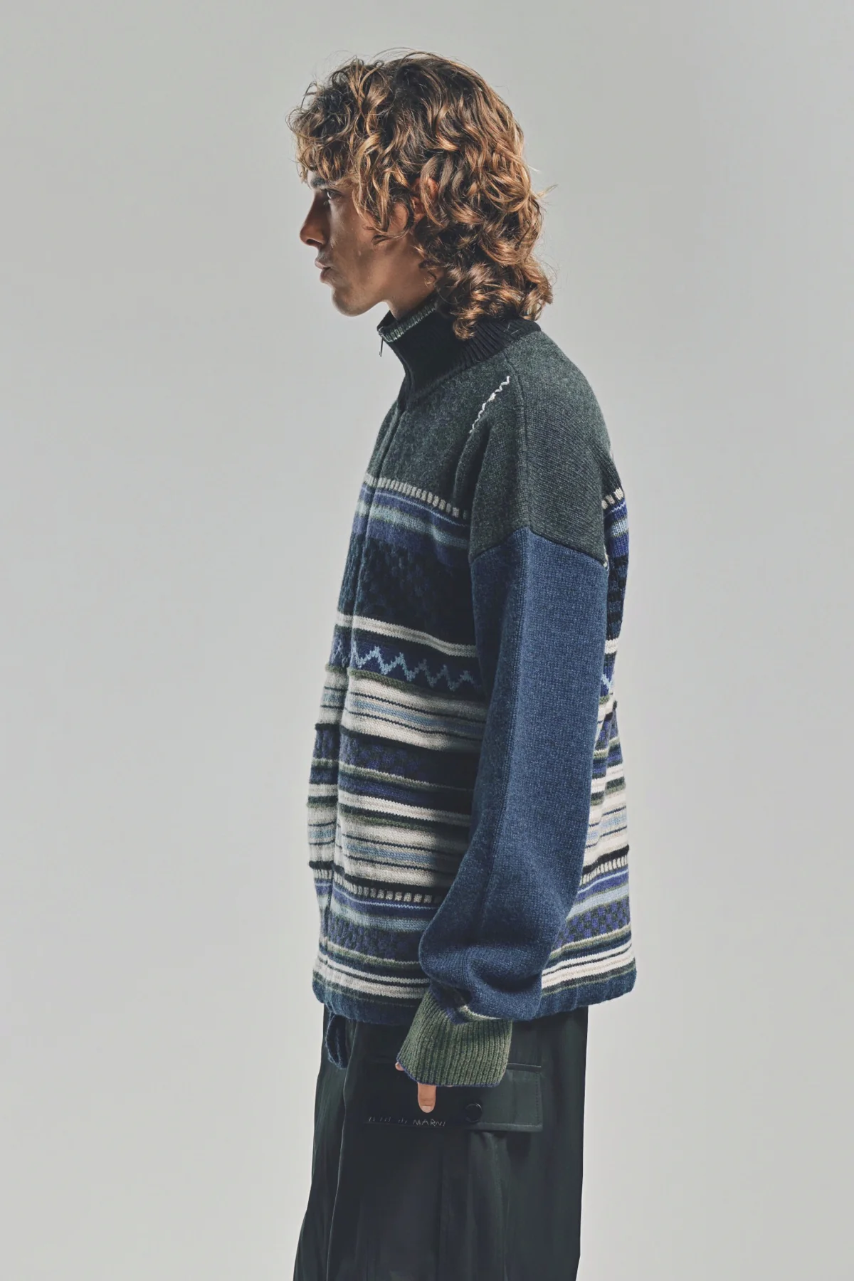 MARNI | ZIP-UP TURTLENECK CARDIGAN - Image 3
