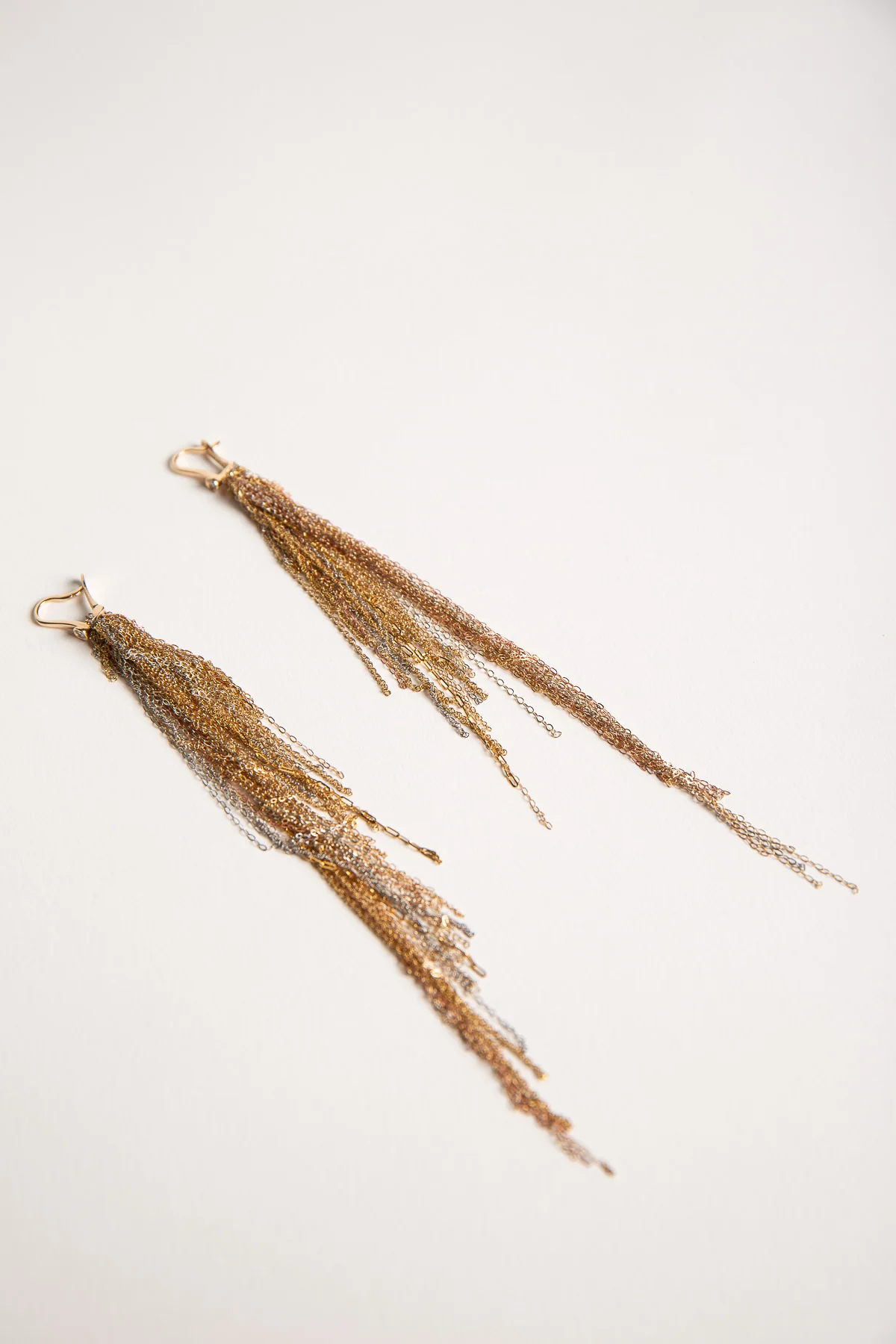 MARTIN BERNSTEIN | GOLD DIAMOND CHAIN EARRINGS - Image 2