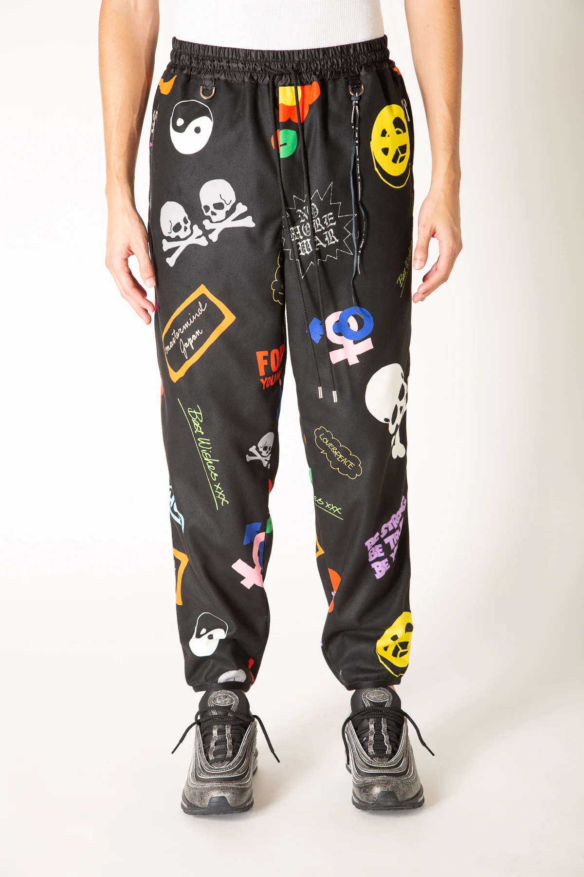 MASTERMIND | ALL OVER MOTIF TRACK PANTS - Image 2