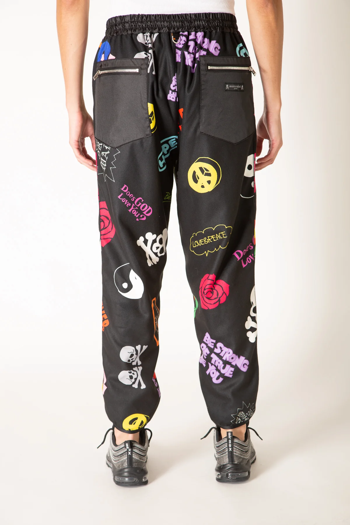MASTERMIND | ALL OVER MOTIF TRACK PANTS - Image 4