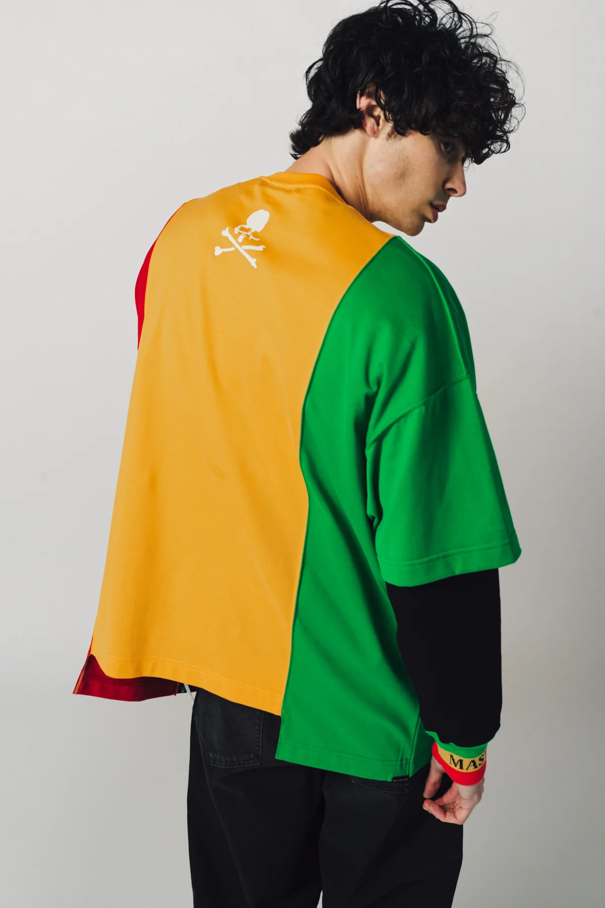 MASTERMIND | RASTA PATCHWORK PONCHO - Image 3