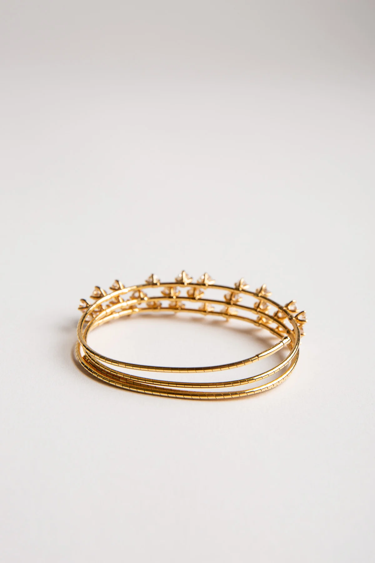 MATTIA CIELO | YELLOW GOLD DIAMOND SPIRAL BRACELET - Image 4