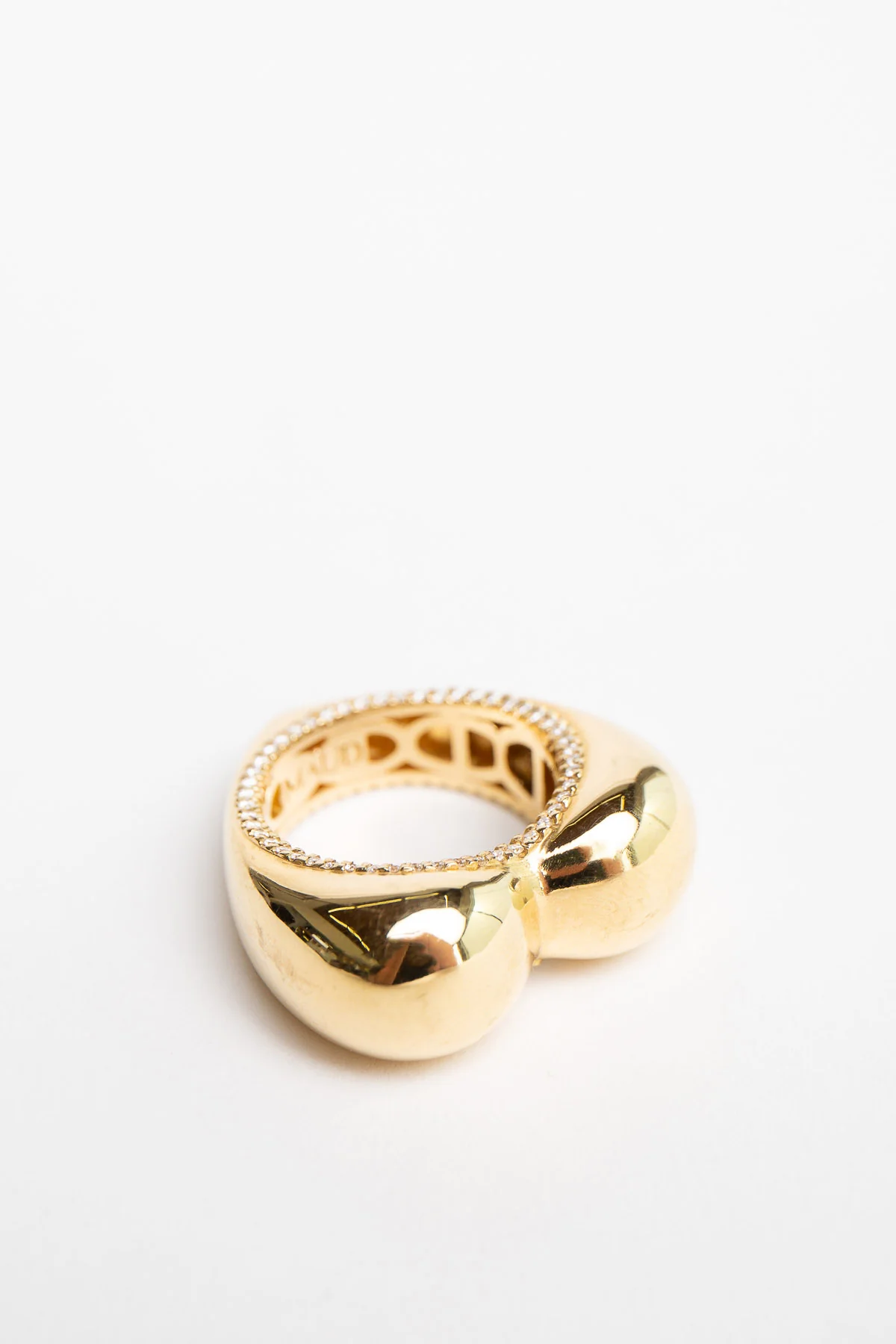 MAUD JEWELRY | 18K GOLD 1CT DIAMOND HEART RING - Image 3