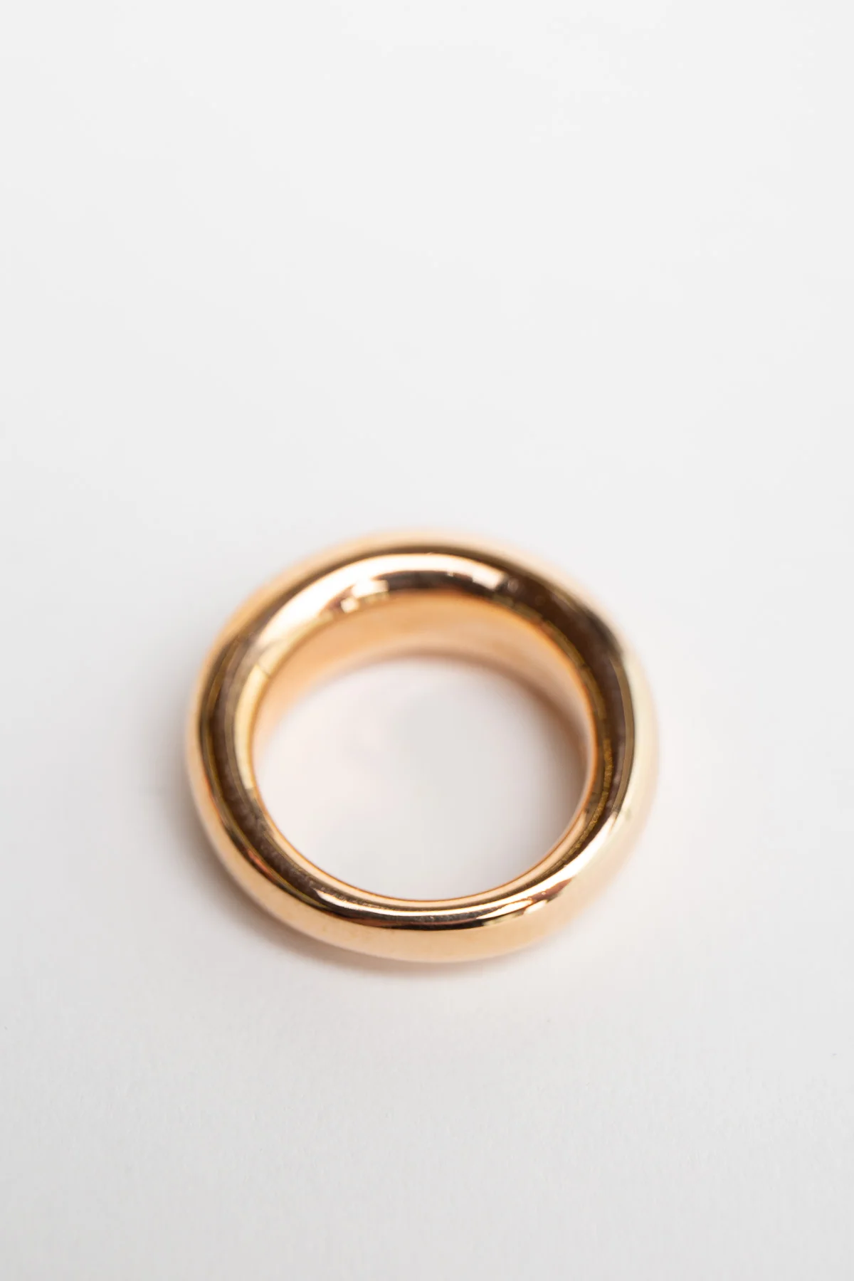 MAUD JEWELRY | 18K ROSE GOLD LOW DOME RING - Image 3
