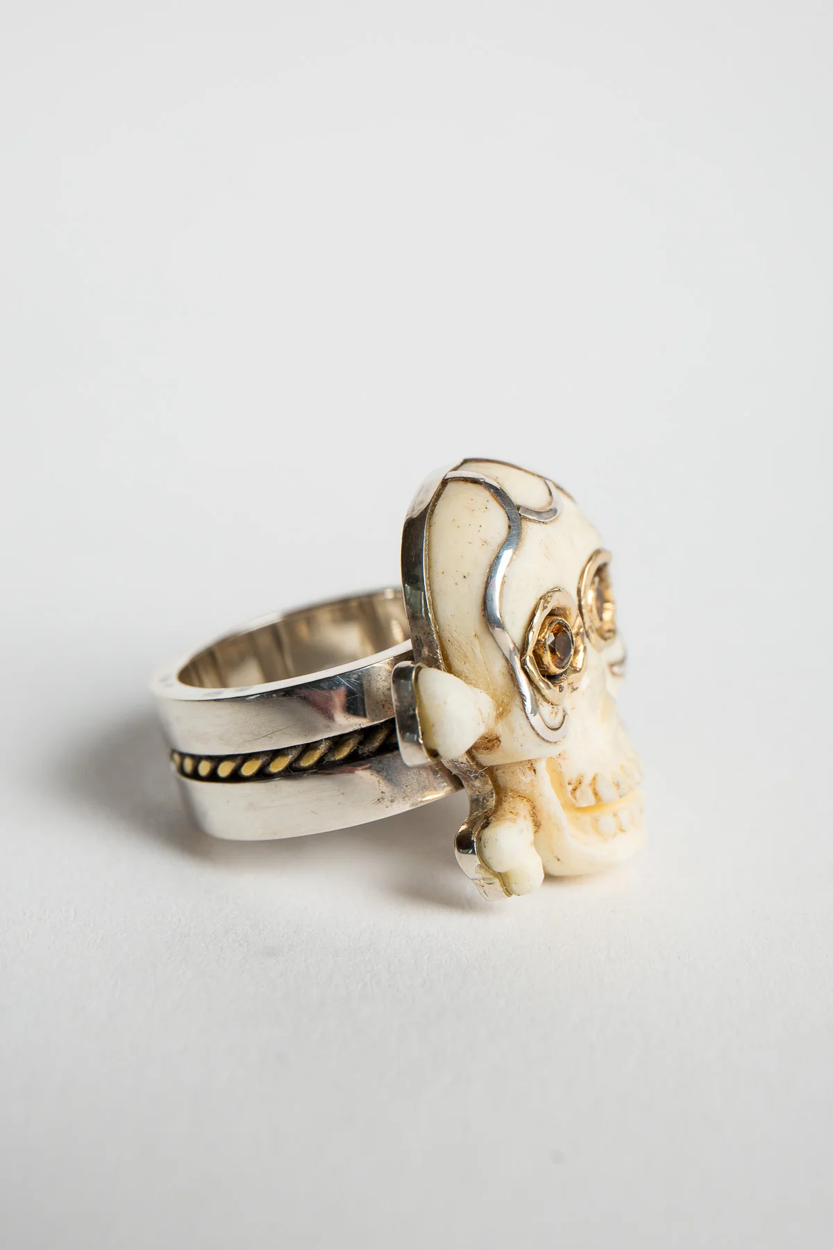 MAX-SS | BONE SKULL RING - Image 2