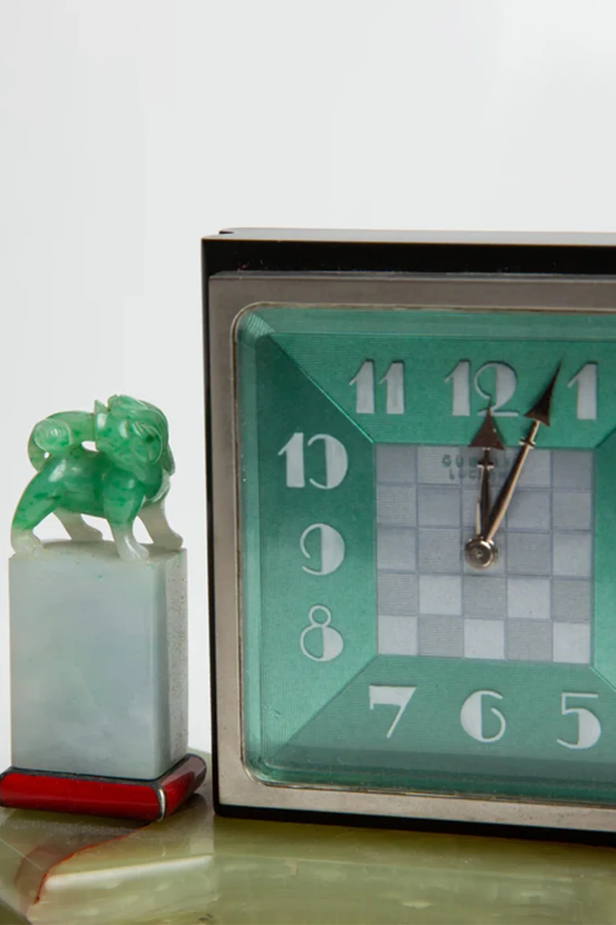 GÜBELIN | 1930'S MARBLE DESK CLOCK - Image 4