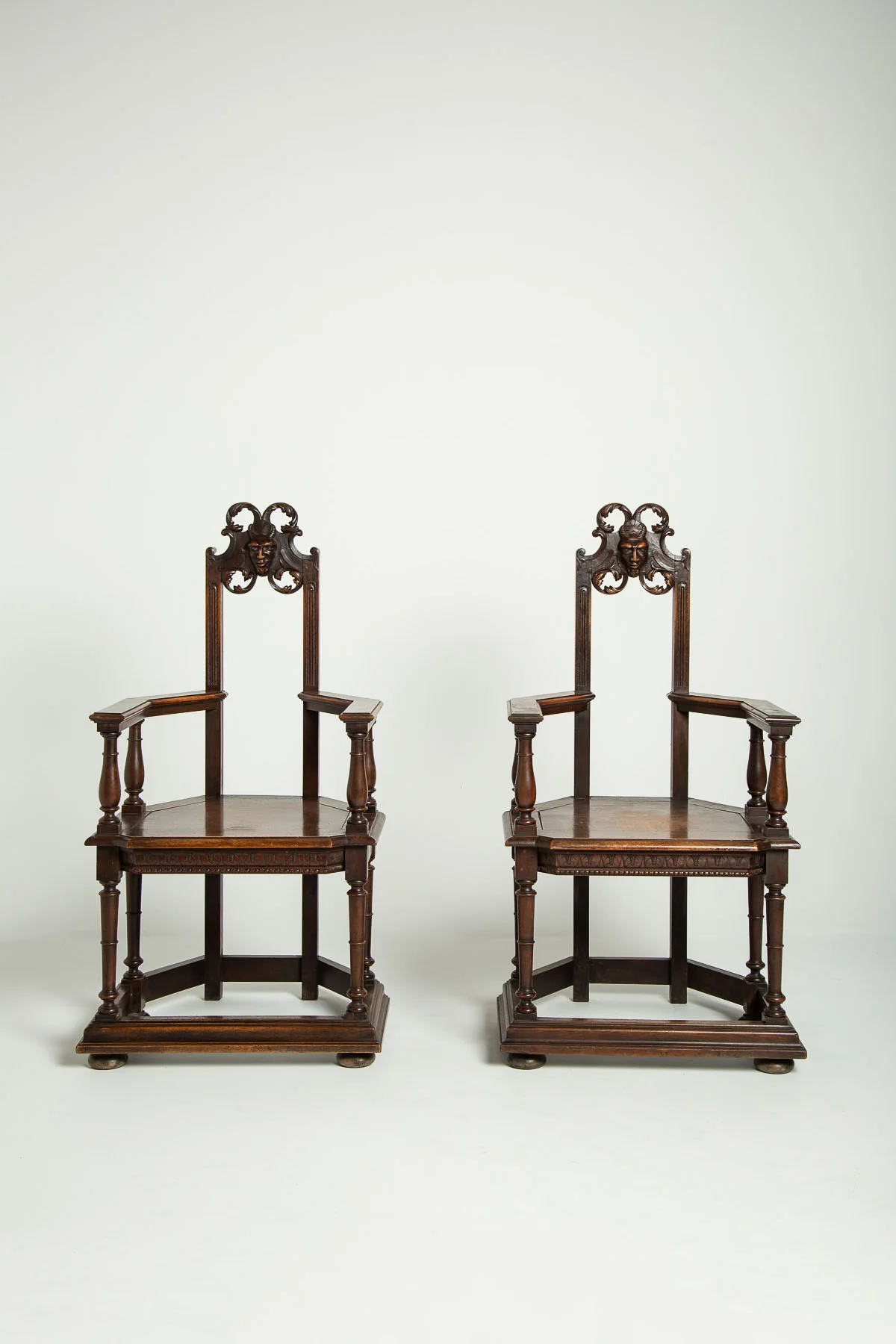 MAXFIELD PRIVATE COLLECTION | 1800'S NEO GOTHIC CHAIR, SET OF 2