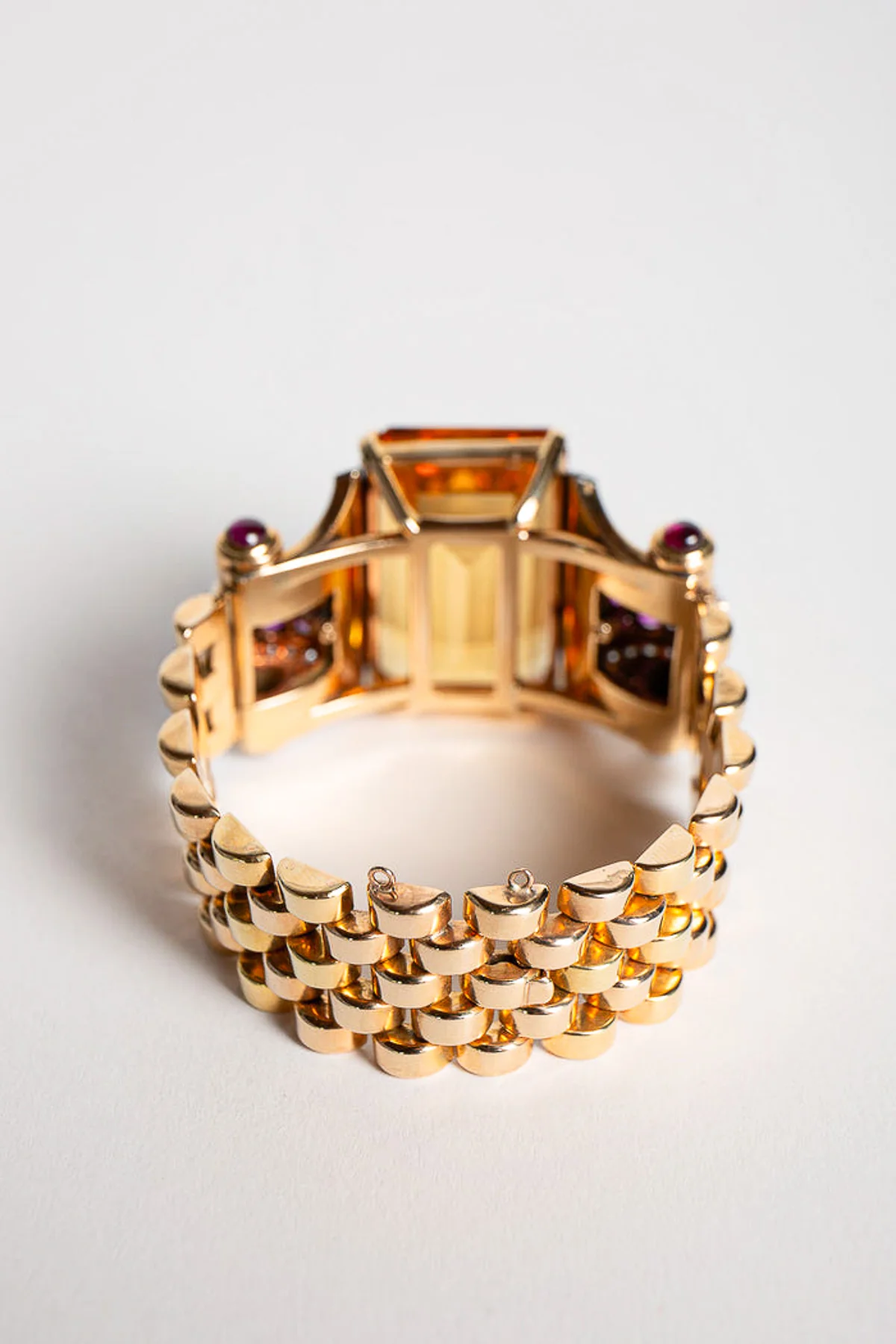 MAXFIELD PRIVATE COLLECTION | 1940'S QUARTZ & RUBY BRACELET - Image 3