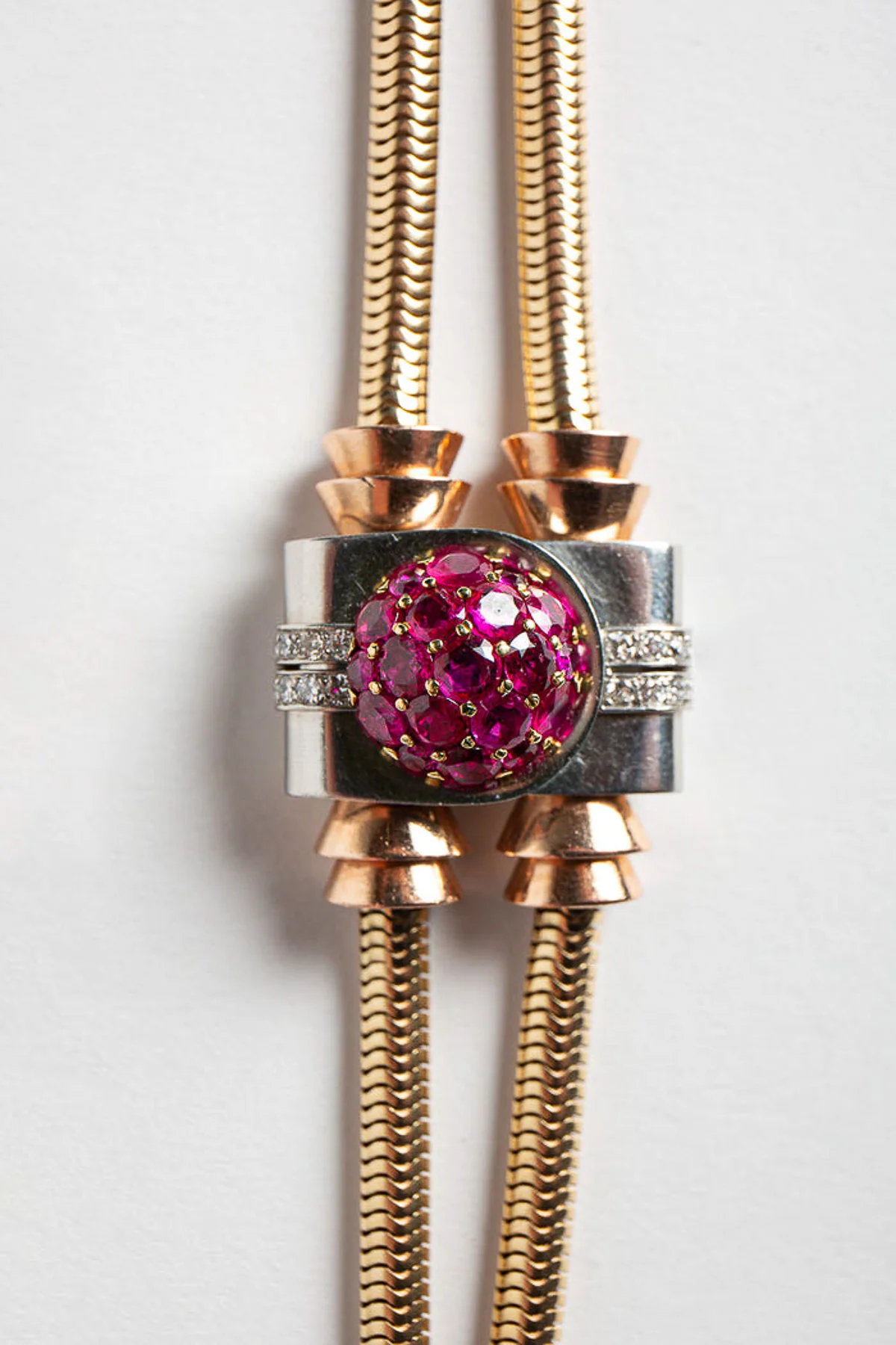 MAXFIELD PRIVATE COLLECTION | 1940'S RUBY & DIAMOND WATCH - Image 3