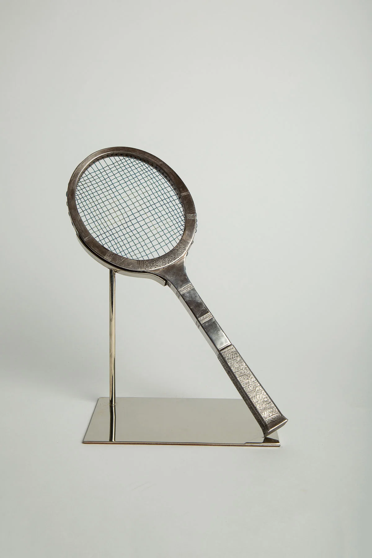 MAXFIELD PRIVATE COLLECTION | 1970'S STERLING SILVER TENNIS RACKET