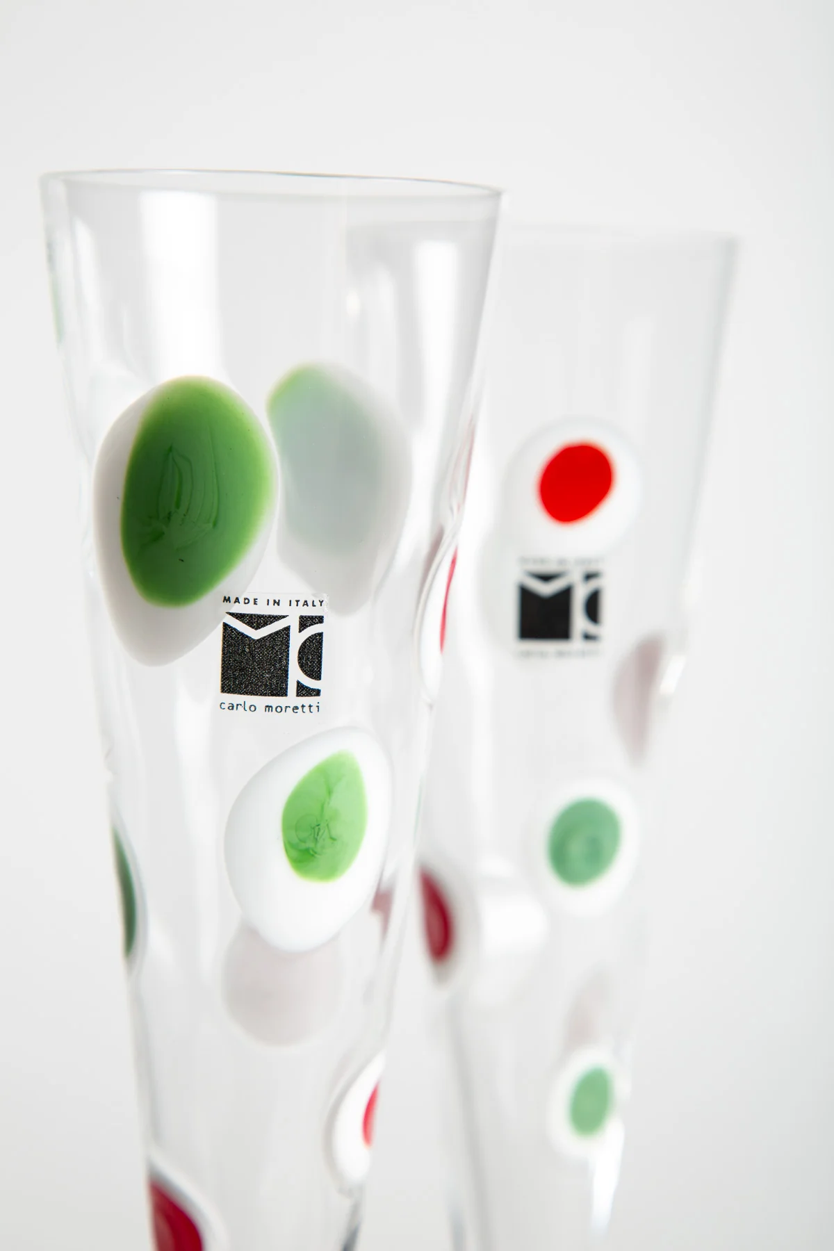 MAXFIELD PRIVATE COLLECTION | 2014 CARLO MORETTI GLASS FLUTES, SET OF TWO - Image 4