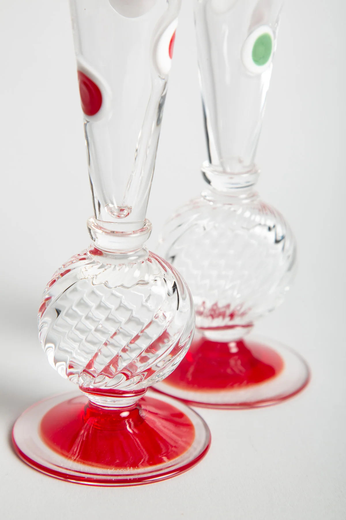 MAXFIELD PRIVATE COLLECTION | 2014 CARLO MORETTI GLASS FLUTES, SET OF TWO - Image 5
