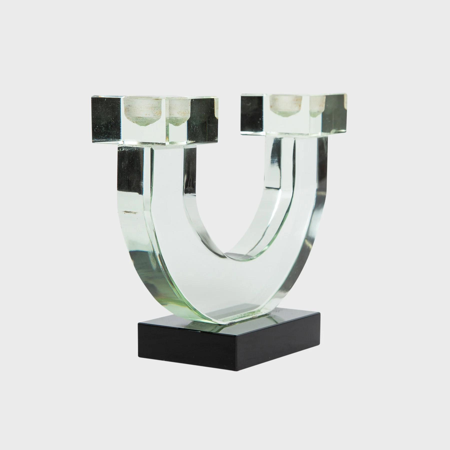 BACCARAT | 1920'S GLASS CANDLE HOLDER - Image 3