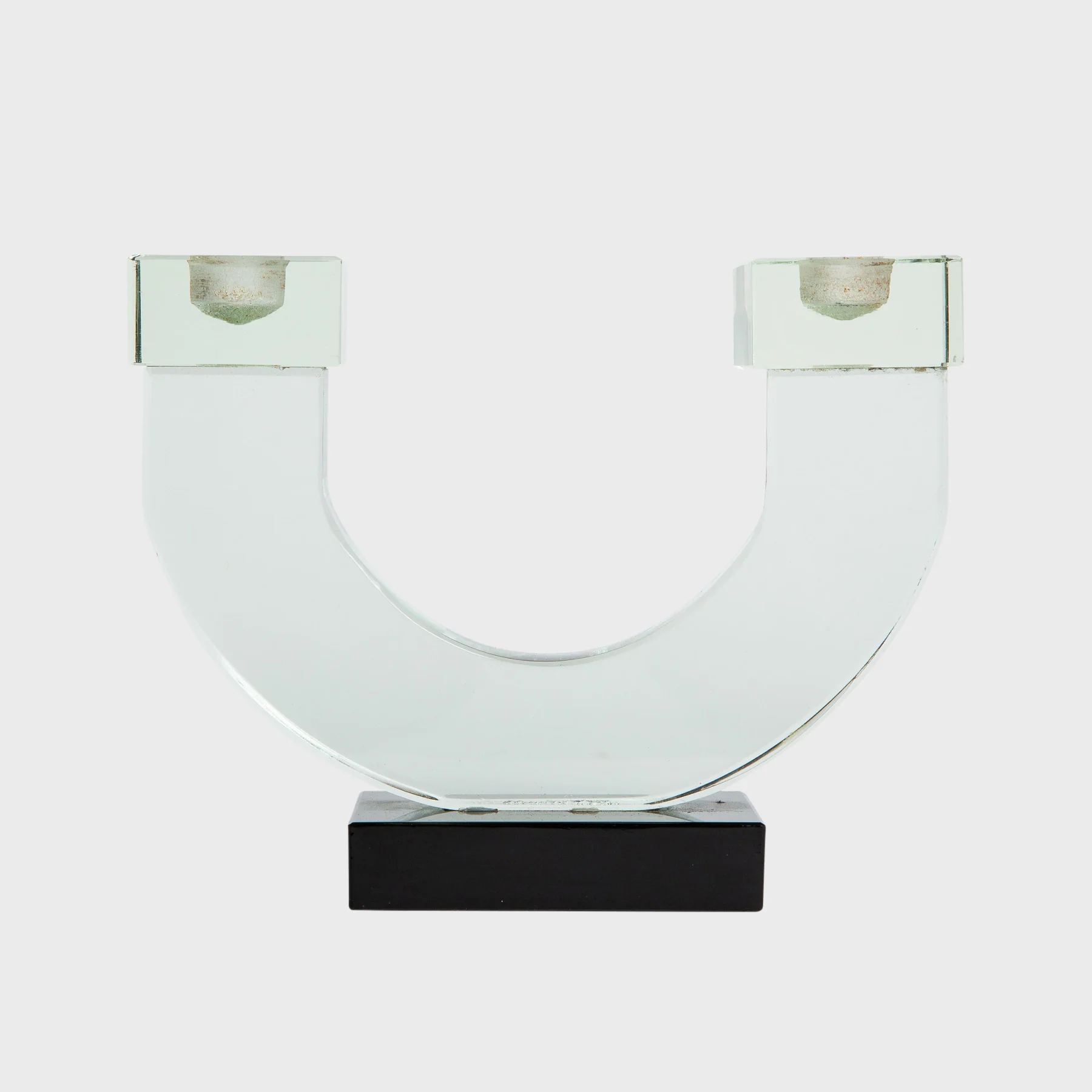BACCARAT | 1920'S GLASS CANDLE HOLDER - Image 4