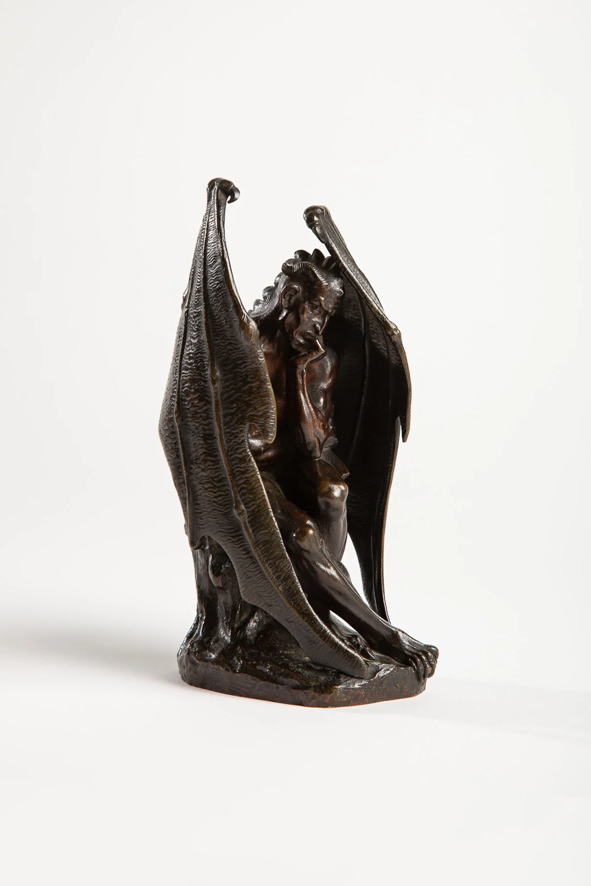 MAXFIELD PRIVATE COLLECTION | JEAN-JACQUES FEUCHÈRE 19TH CENTURY SATAN FIGURE