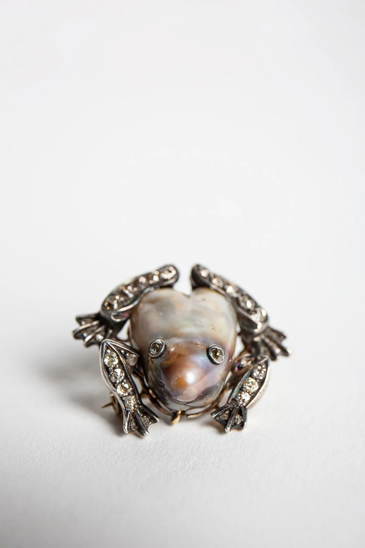 MAXFIELD PRIVATE COLLECTION | VINTAGE ABALONE SHELL FROG BROOCH