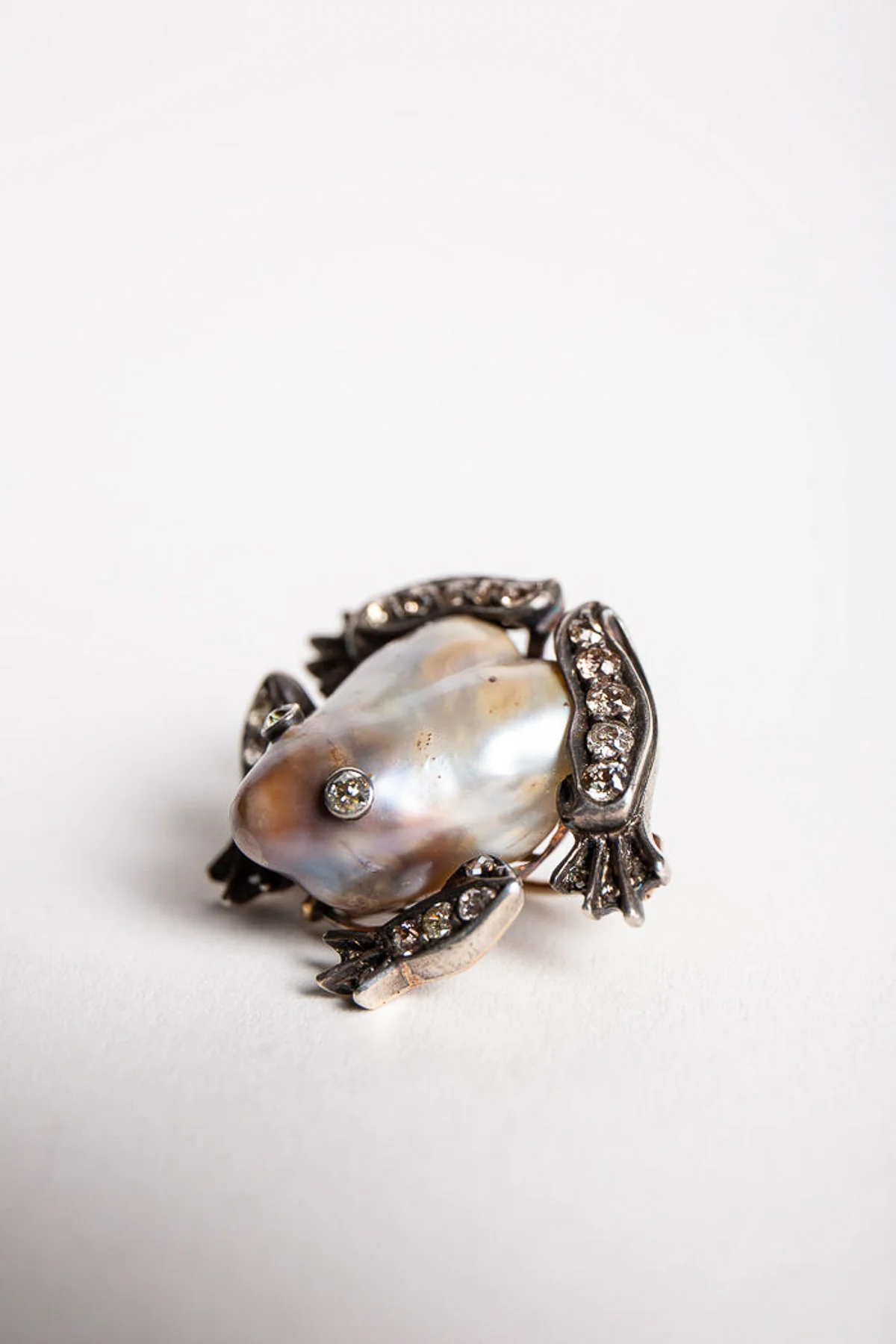 MAXFIELD PRIVATE COLLECTION | VINTAGE ABALONE SHELL FROG BROOCH - Image 3