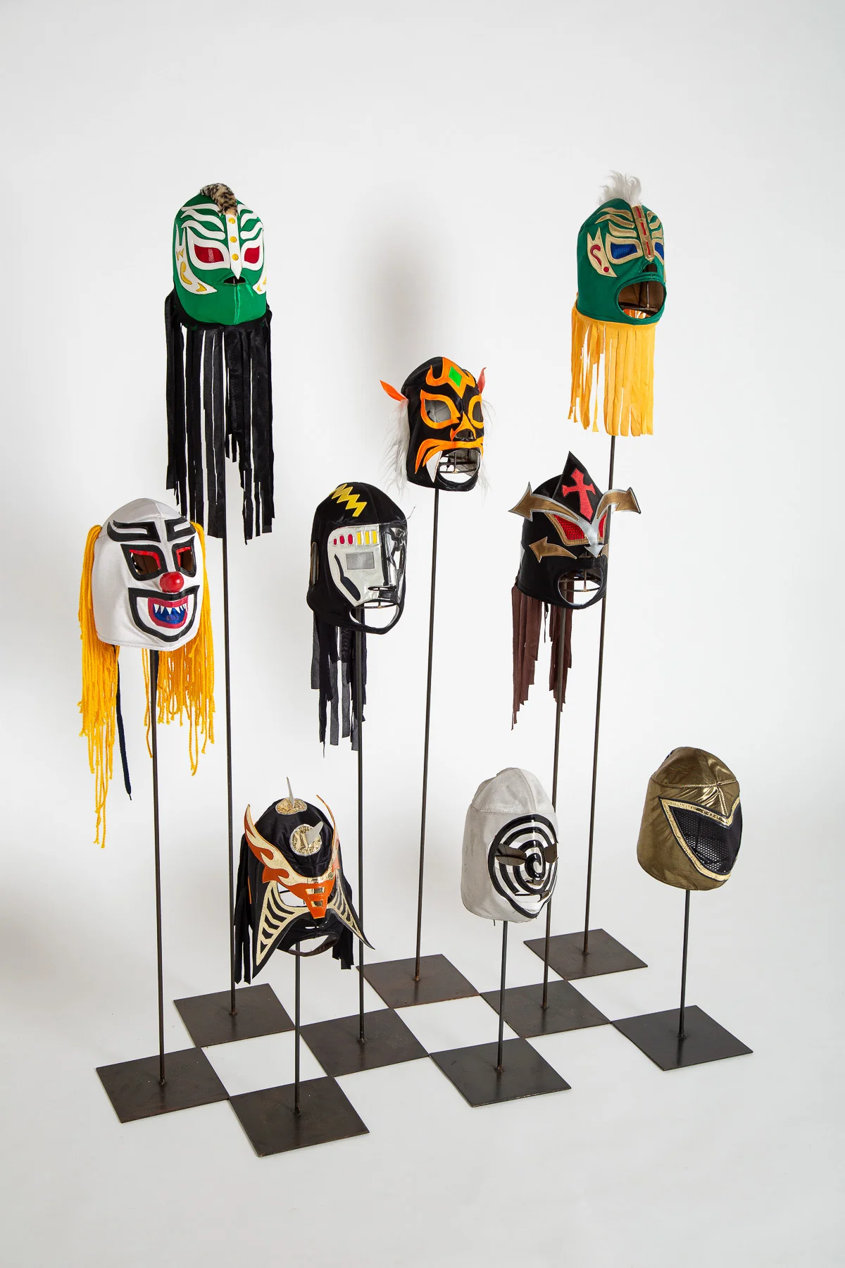 MAXFIELD PRIVATE COLLECTION | VINTAGE LUCHA LIBRE WRESTLING MASKS, SET OF 9 - Image 2