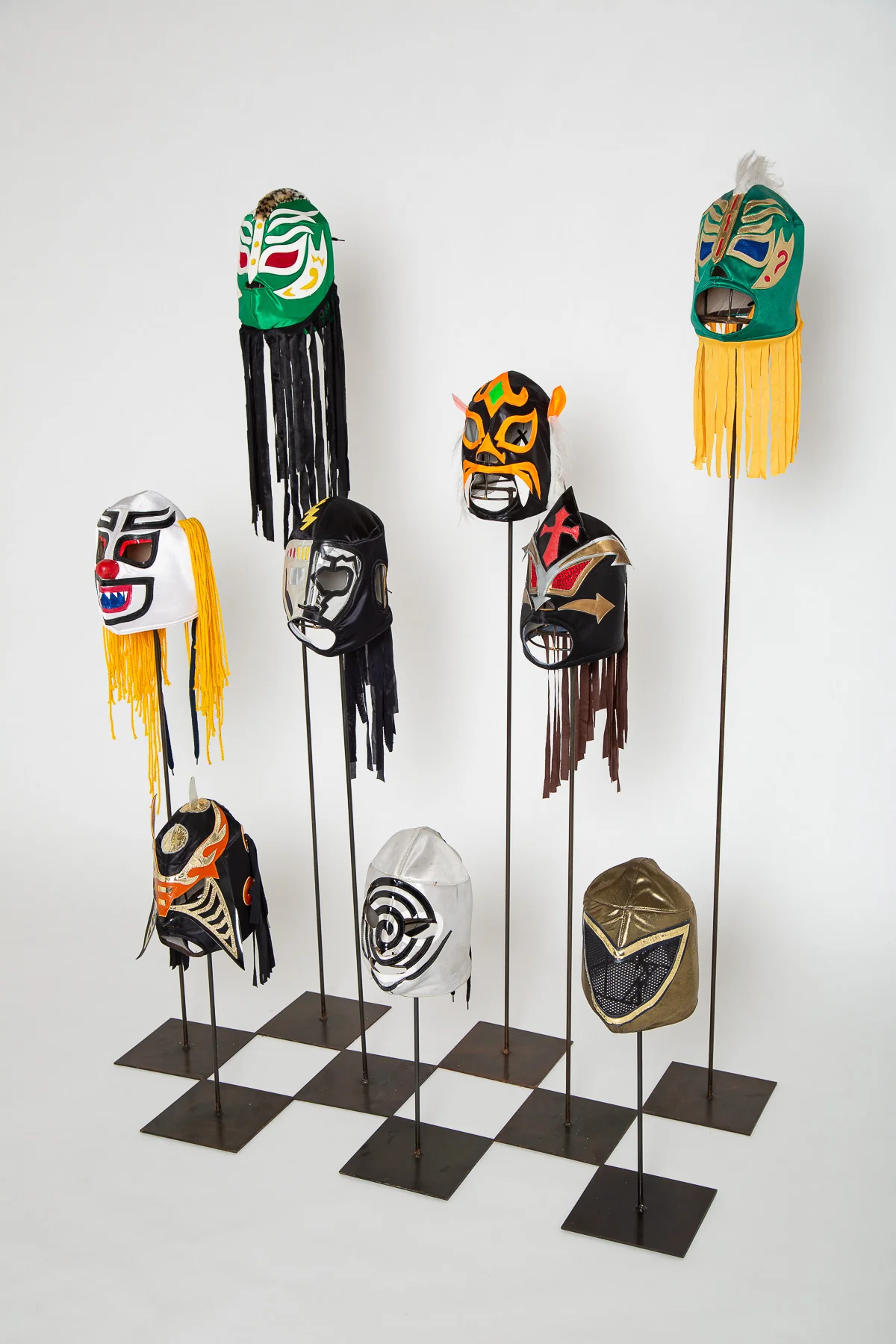 MAXFIELD PRIVATE COLLECTION | VINTAGE LUCHA LIBRE WRESTLING MASKS, SET OF 9 - Image 3