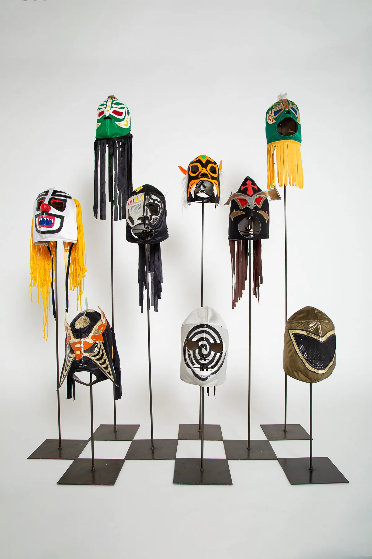 MAXFIELD PRIVATE COLLECTION | VINTAGE LUCHA LIBRE WRESTLING MASKS, SET OF 9 - Image 4
