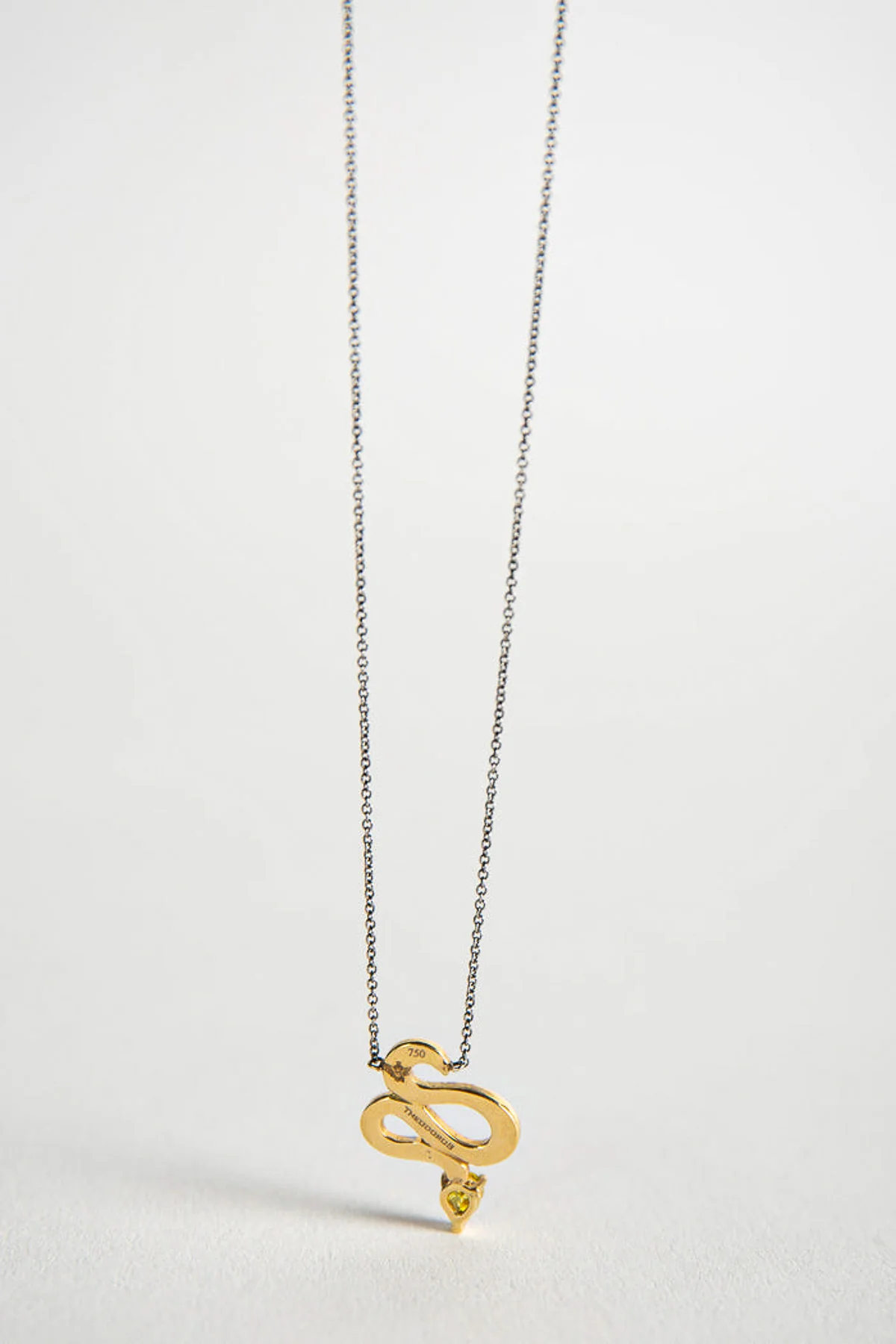 MAXFIELD PRIVATE COLLECTION | YELLOW DIAMOND SNAKE NECKLACE - Image 3