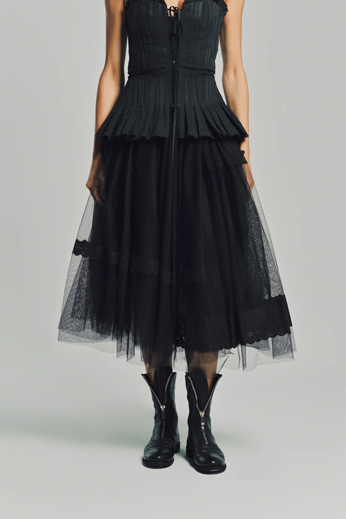MERUERT TOLEGEN | VOLUME TULLE SKIRT - Image 2