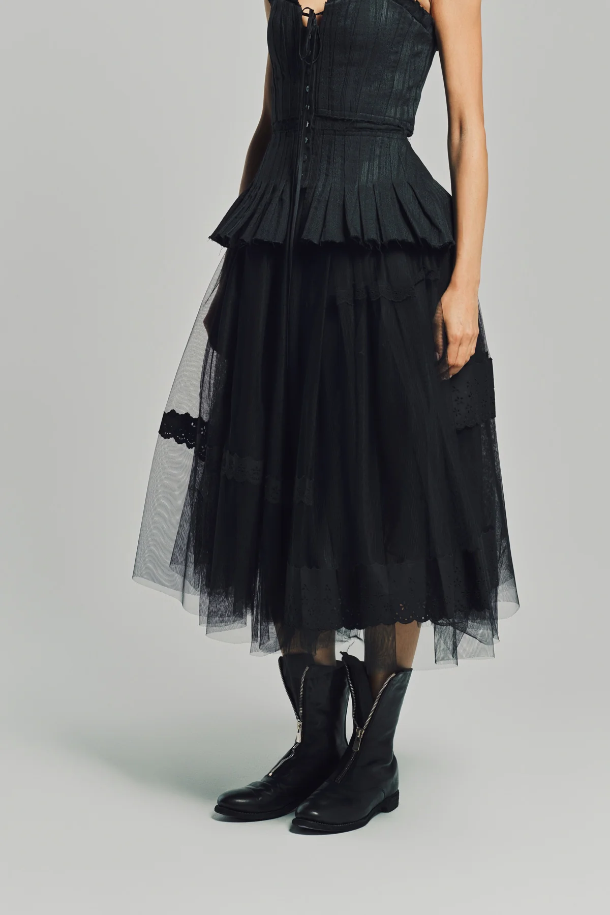 MERUERT TOLEGEN | VOLUME TULLE SKIRT - Image 3