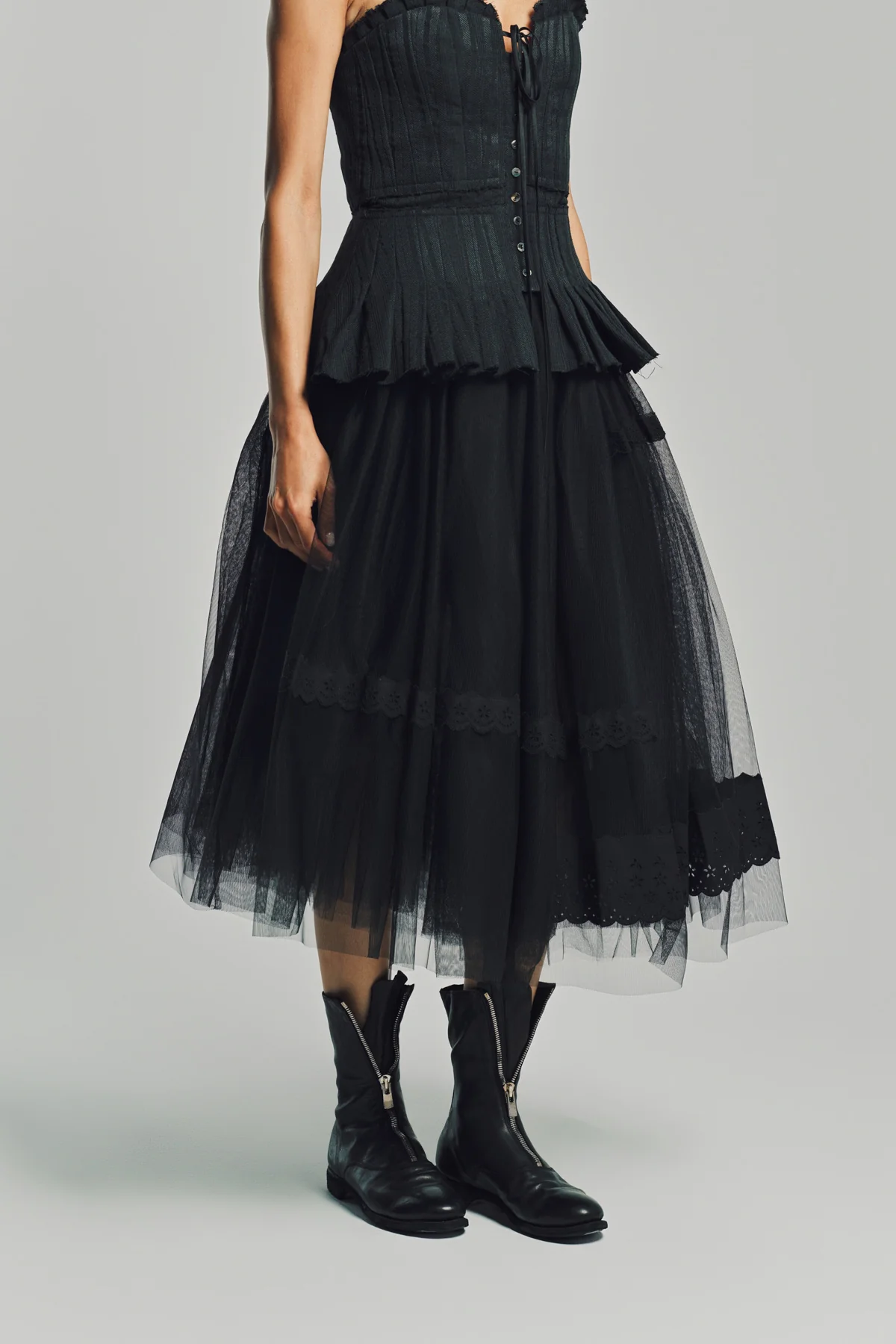 MERUERT TOLEGEN | VOLUME TULLE SKIRT - Image 4