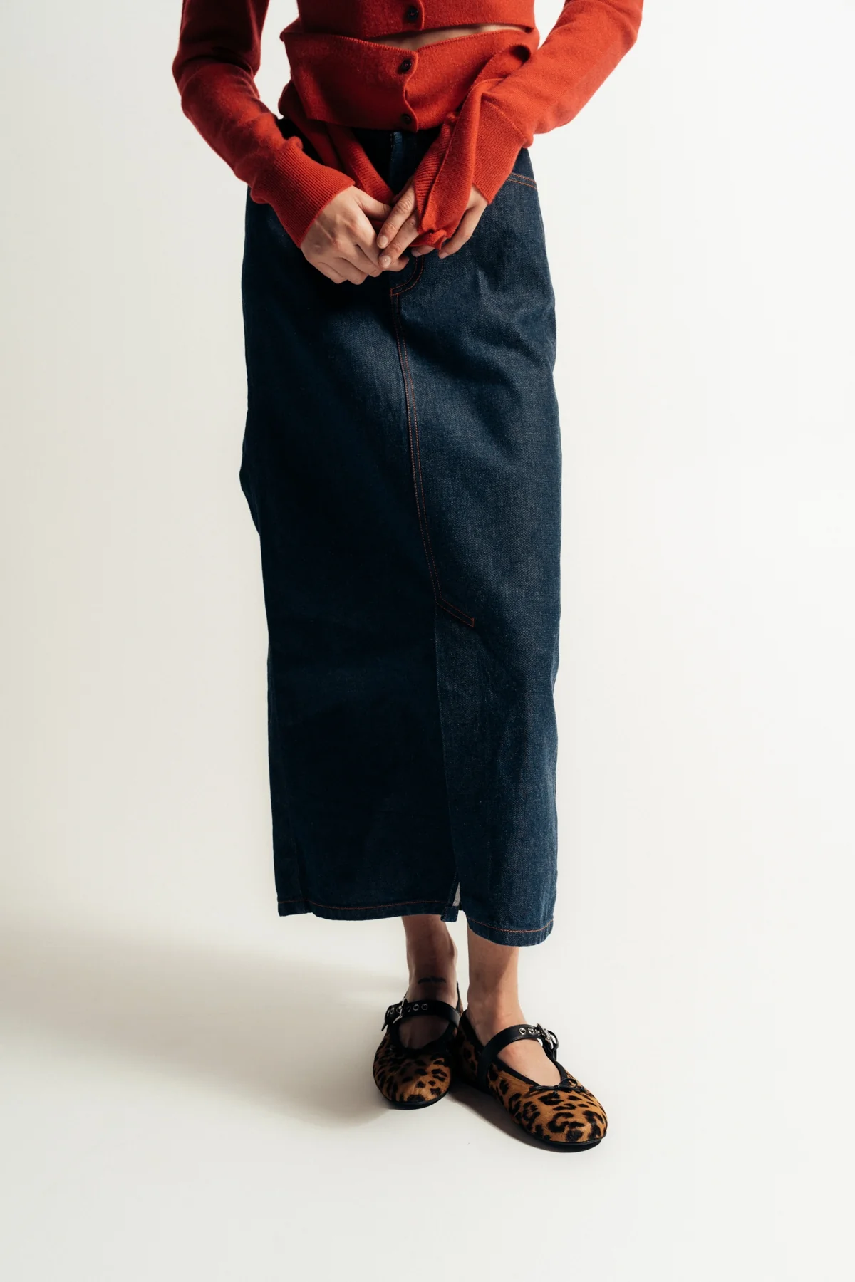 MERYLL ROGGE | JAPANESE DENIM SKIRT - Image 2