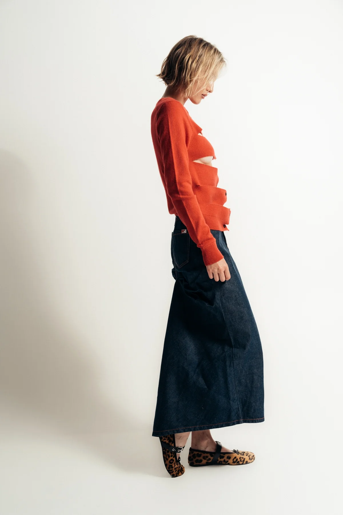 MERYLL ROGGE | JAPANESE DENIM SKIRT - Image 3