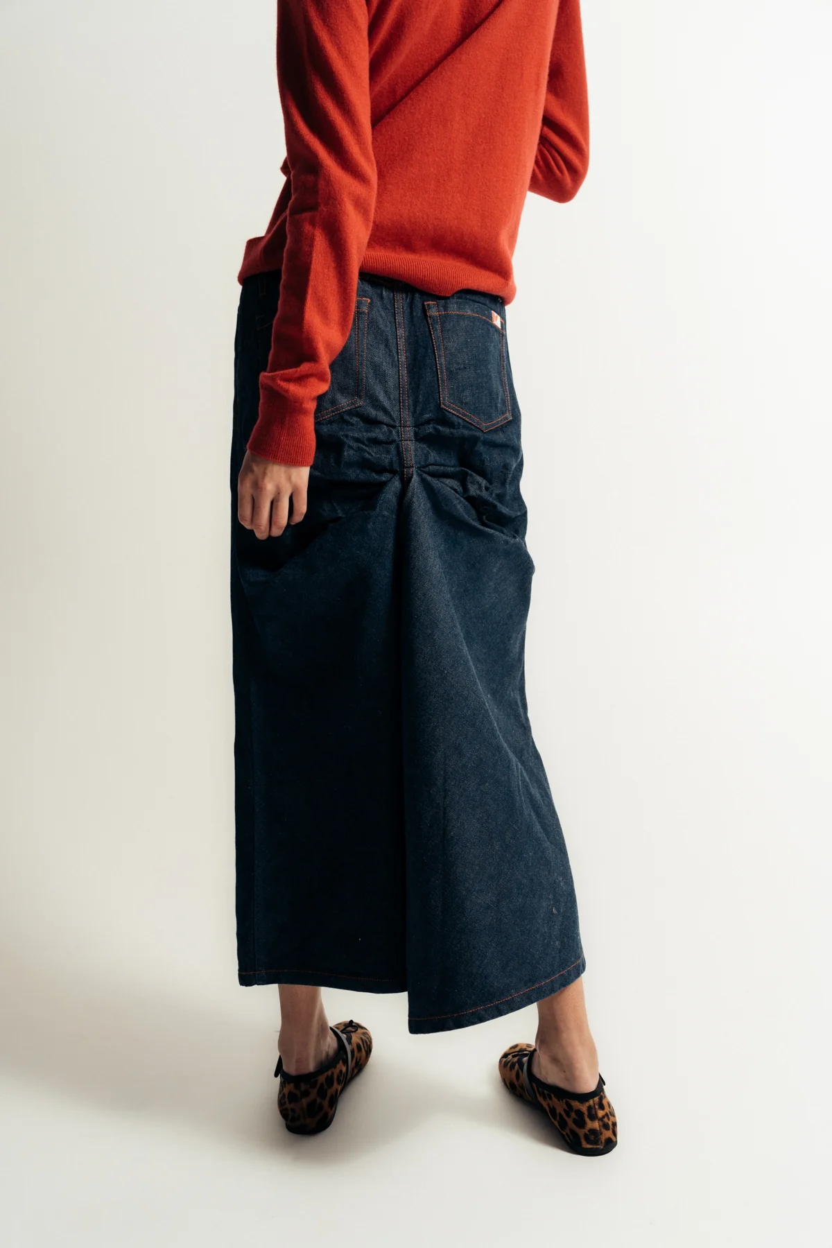 MERYLL ROGGE | JAPANESE DENIM SKIRT - Image 4