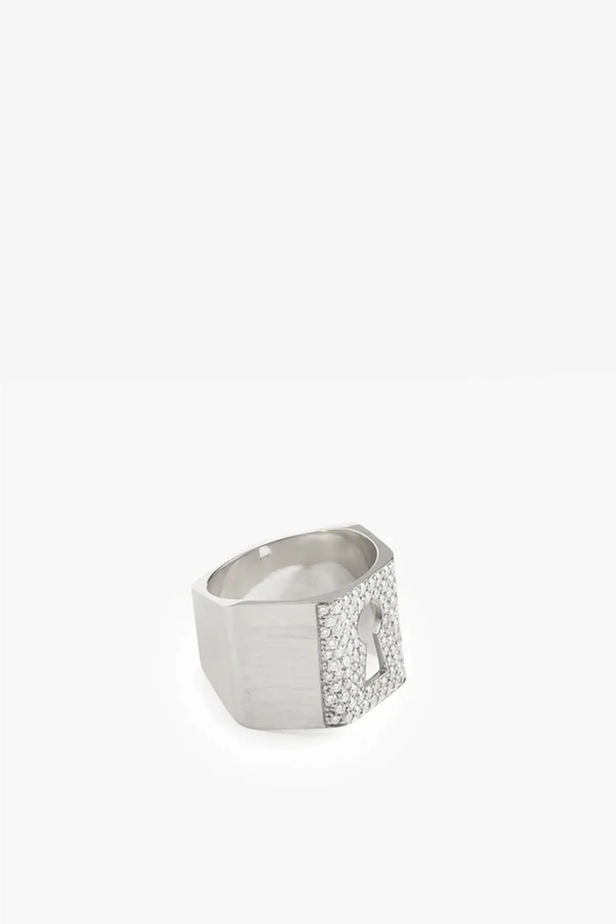 MYSTERYJOY | WHITE GOLD & DIAMOND PROTECTION RING - Image 2